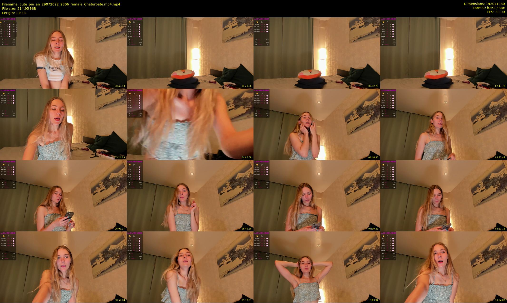 cute_pie_an — 12 minute Chaturbate female cam show recording, 1080p, Jul 29, 2022