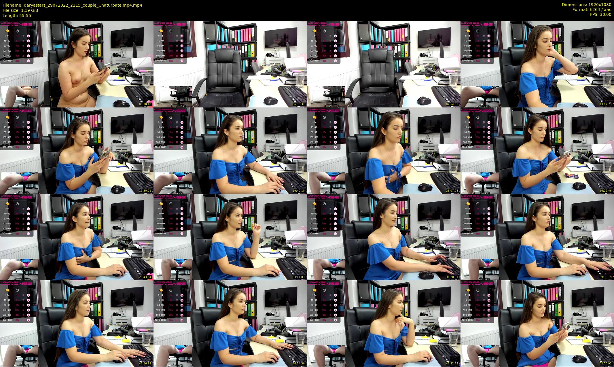 daryastars — 56 minute Chaturbate couple cam show recording, 1080p, Jul 29, 2022