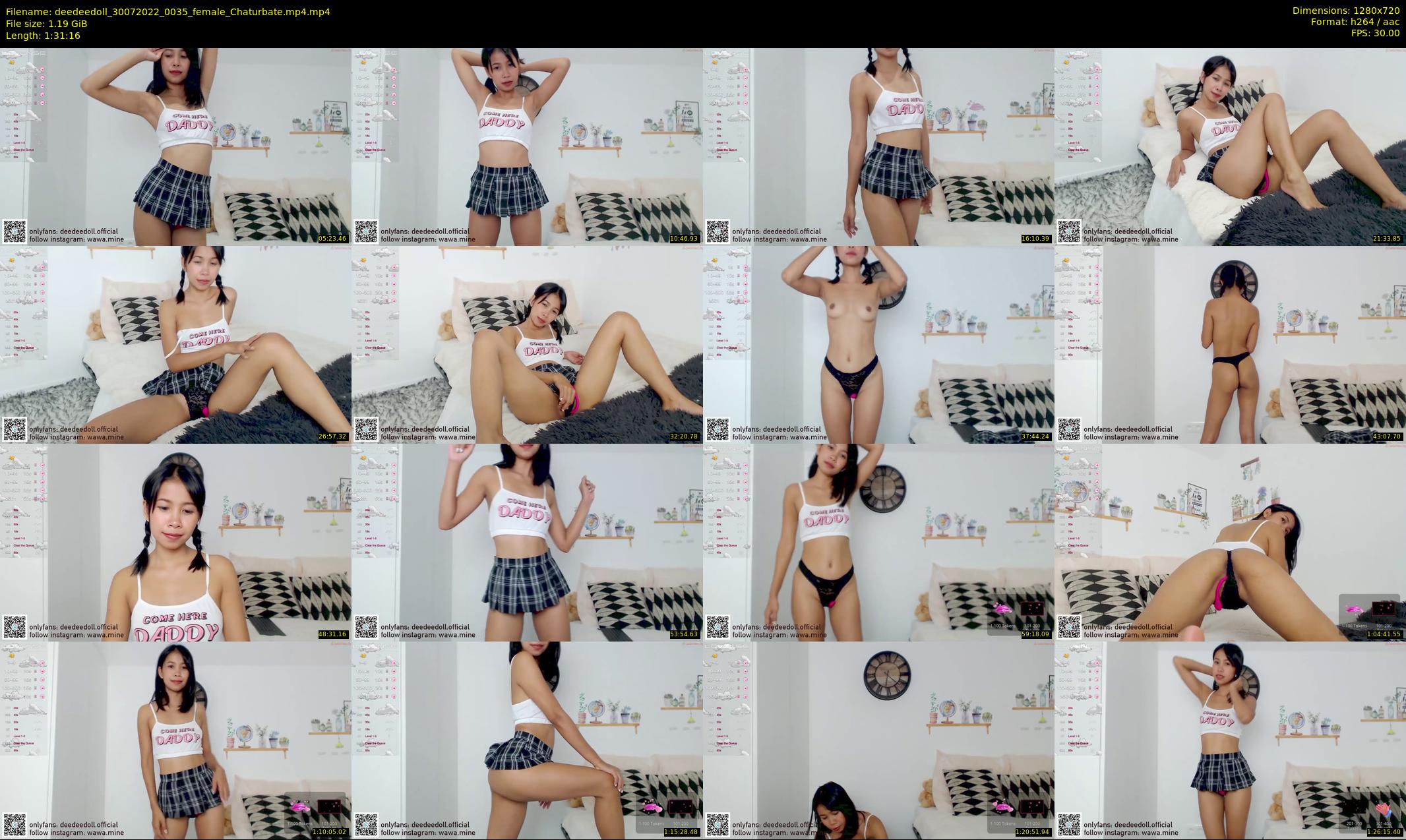 deedeedoll — 92 minute Chaturbate female cam show recording, 720p, Jul 30, 2022