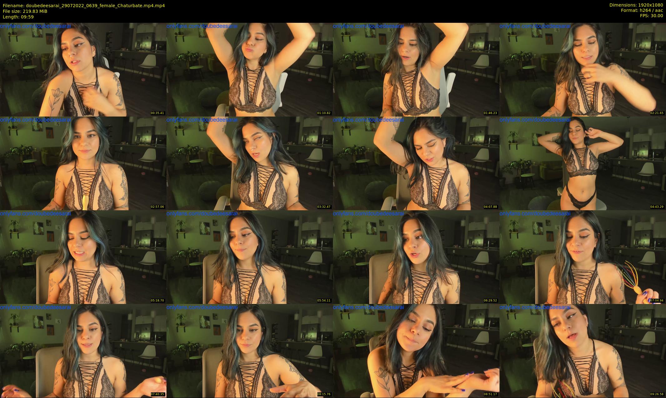doubedeesarai — 10 minute Chaturbate female cam show recording, 1080p, Jul 29, 2022