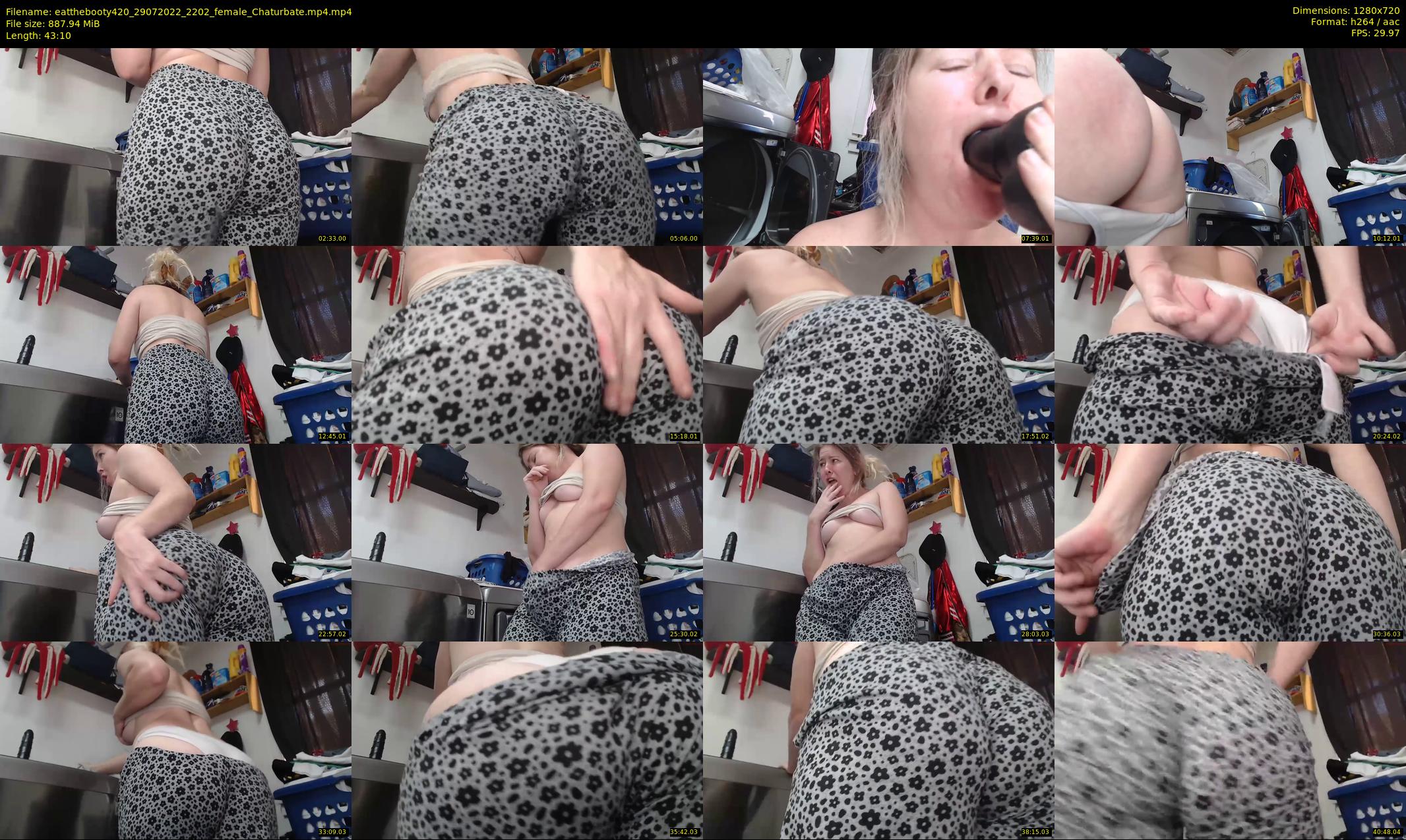 eatthebooty420 — 44 minute Chaturbate female cam show recording, 720p, Jul 29, 2022