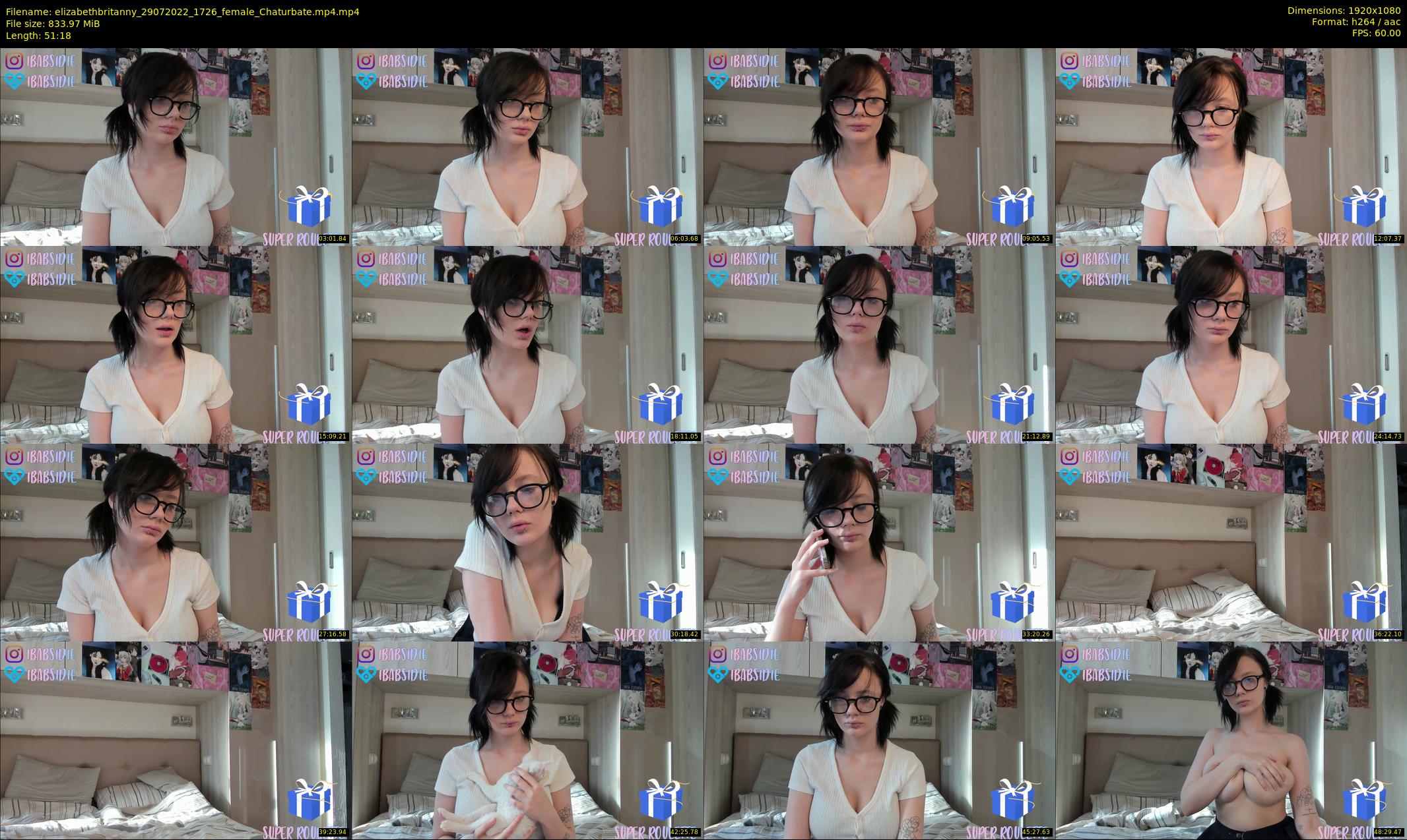 elizabethbritanny — 52 minute Chaturbate female cam show recording, 1080p, Jul 29, 2022