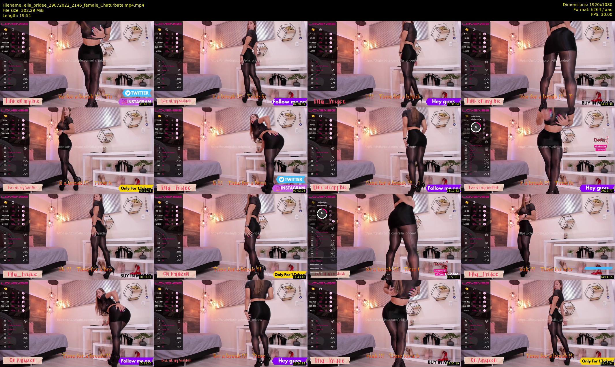 ella_pridee — 20 minute Chaturbate female cam show recording, 1080p, Jul 29, 2022