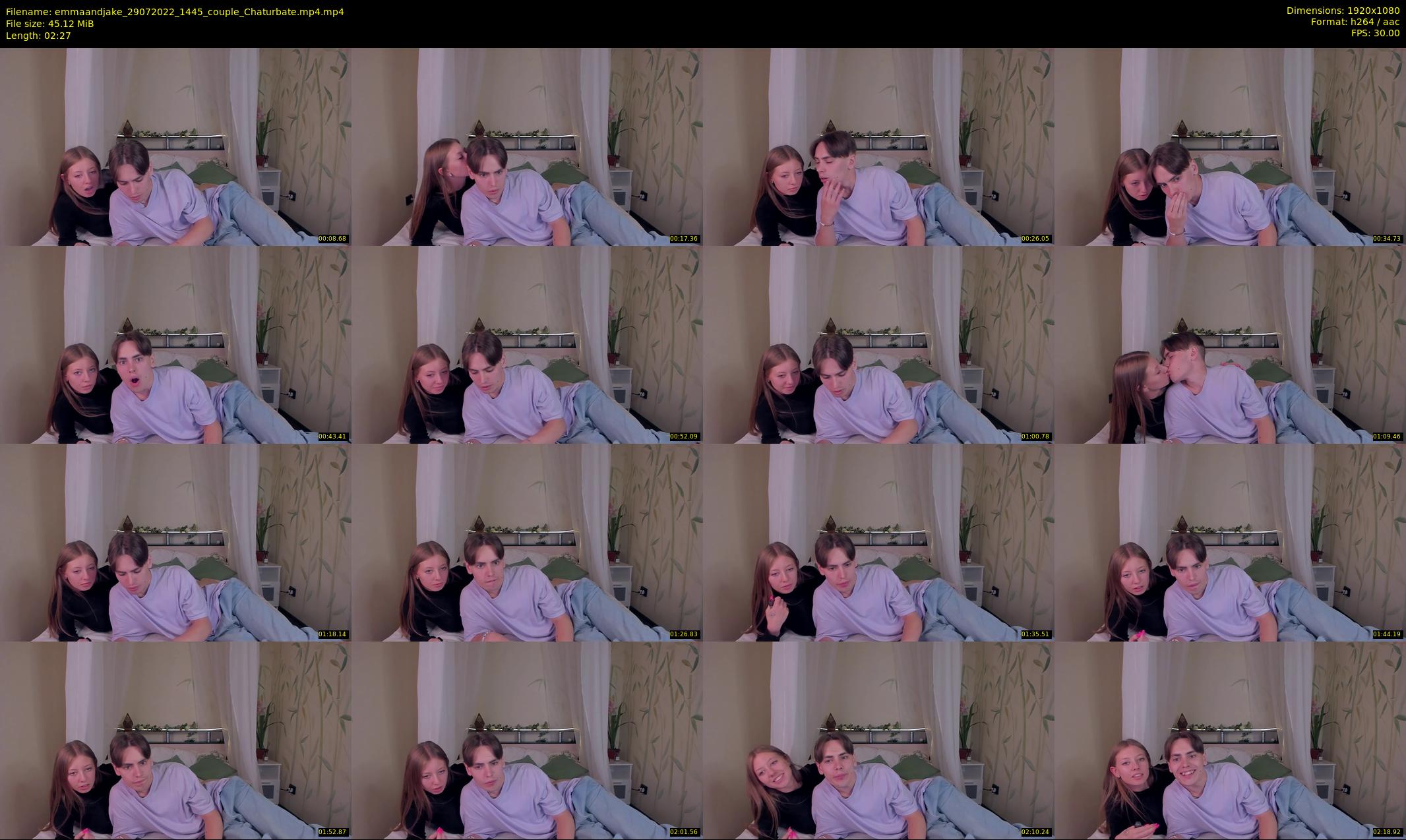 emmaandjake — 3 minute Chaturbate couple cam show recording, 1080p, Jul 29, 2022