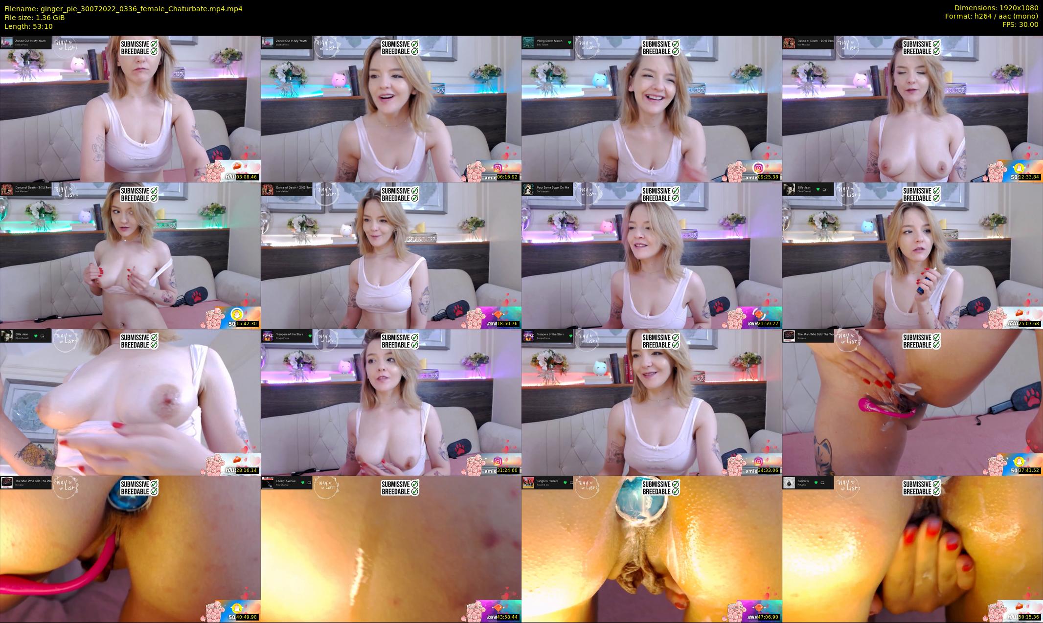 ginger_pie — 54 minute Chaturbate female cam show recording, 1080p, Jul 30, 2022