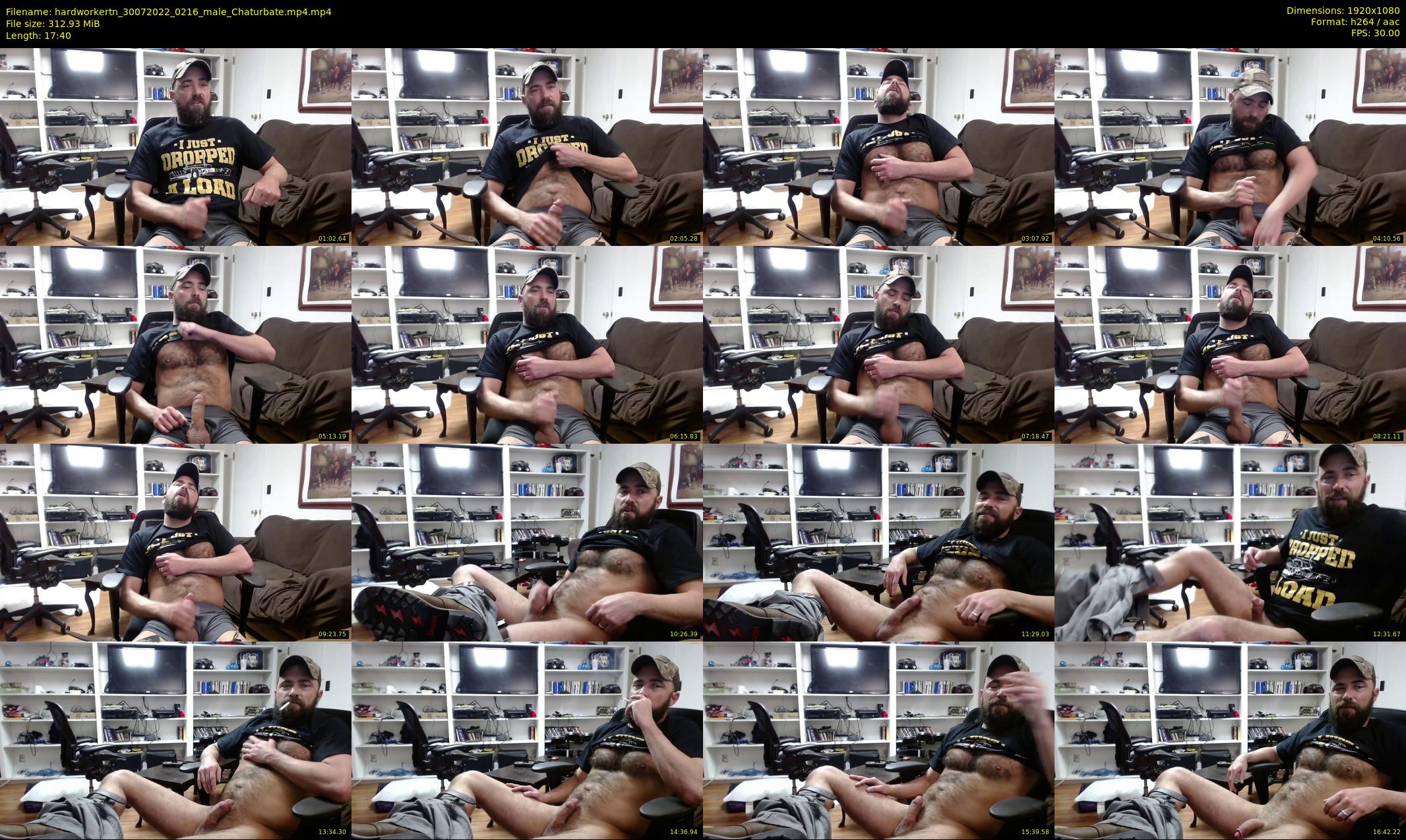 hardworkertn — 18 minute Chaturbate male cam show recording, 1080p, Jul 30, 2022