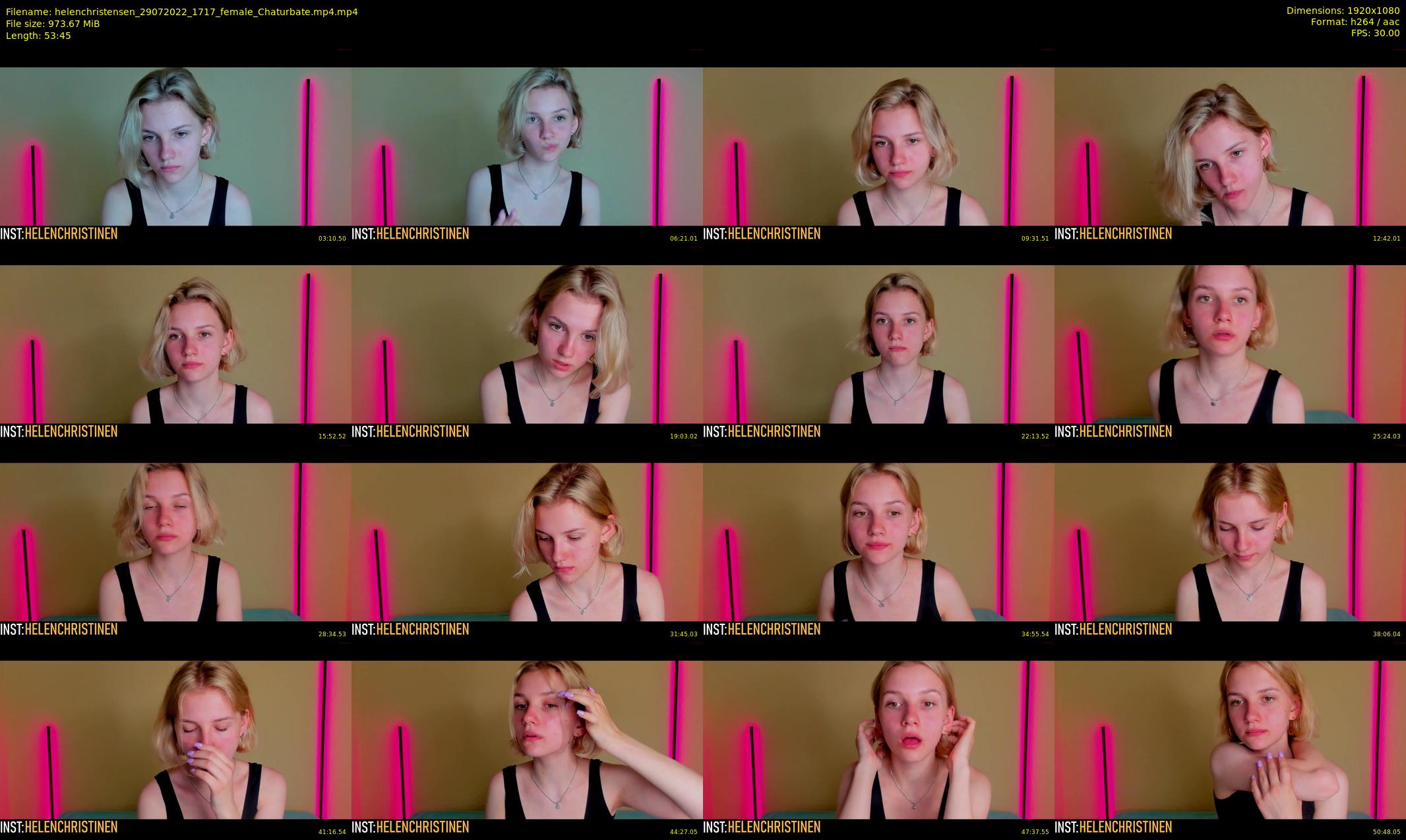 helenchristensen — 54 minute Chaturbate female cam show recording, 1080p, Jul 29, 2022