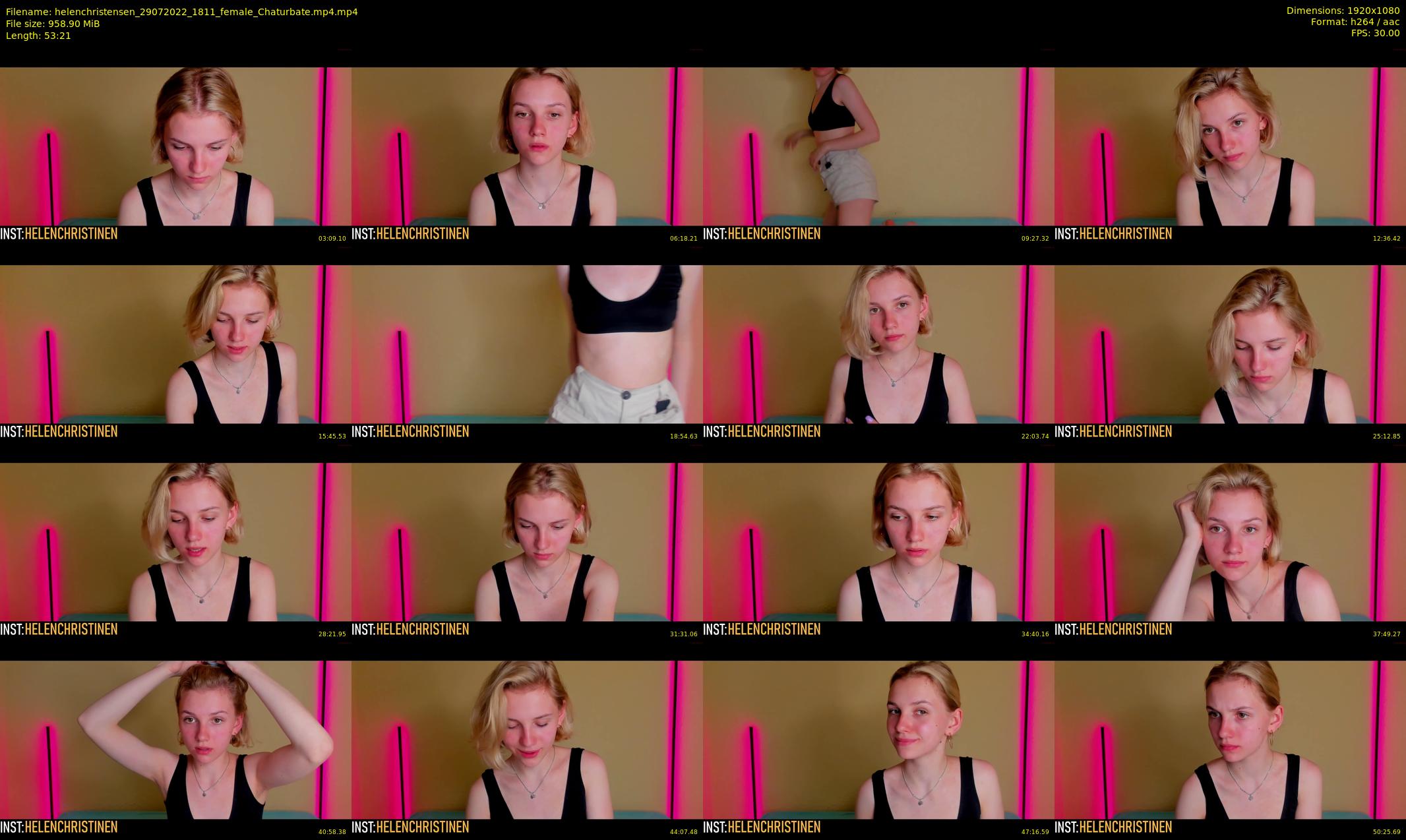 helenchristensen — 54 minute Chaturbate female cam show recording, 1080p, Jul 29, 2022