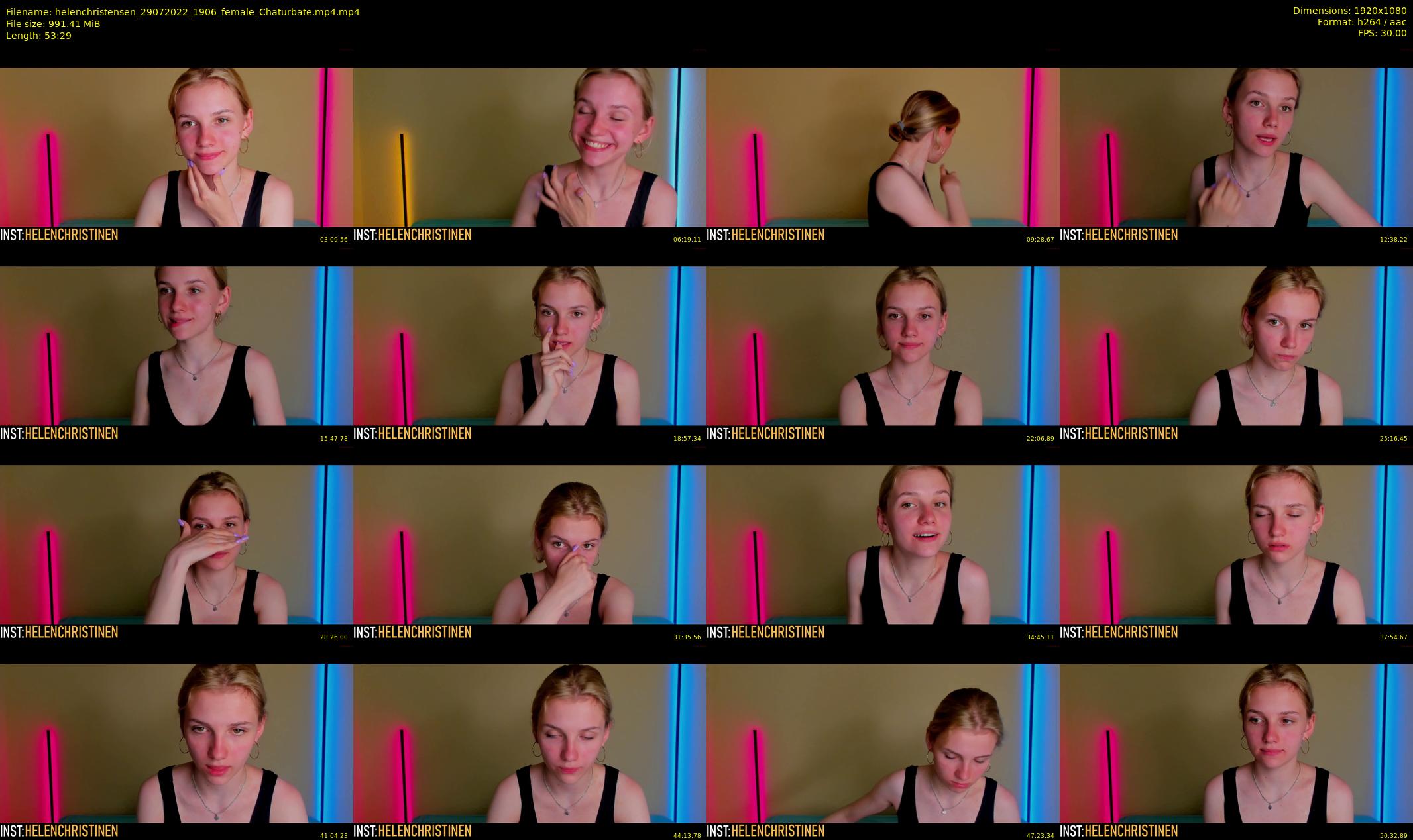 helenchristensen — 54 minute Chaturbate female cam show recording, 1080p, Jul 29, 2022