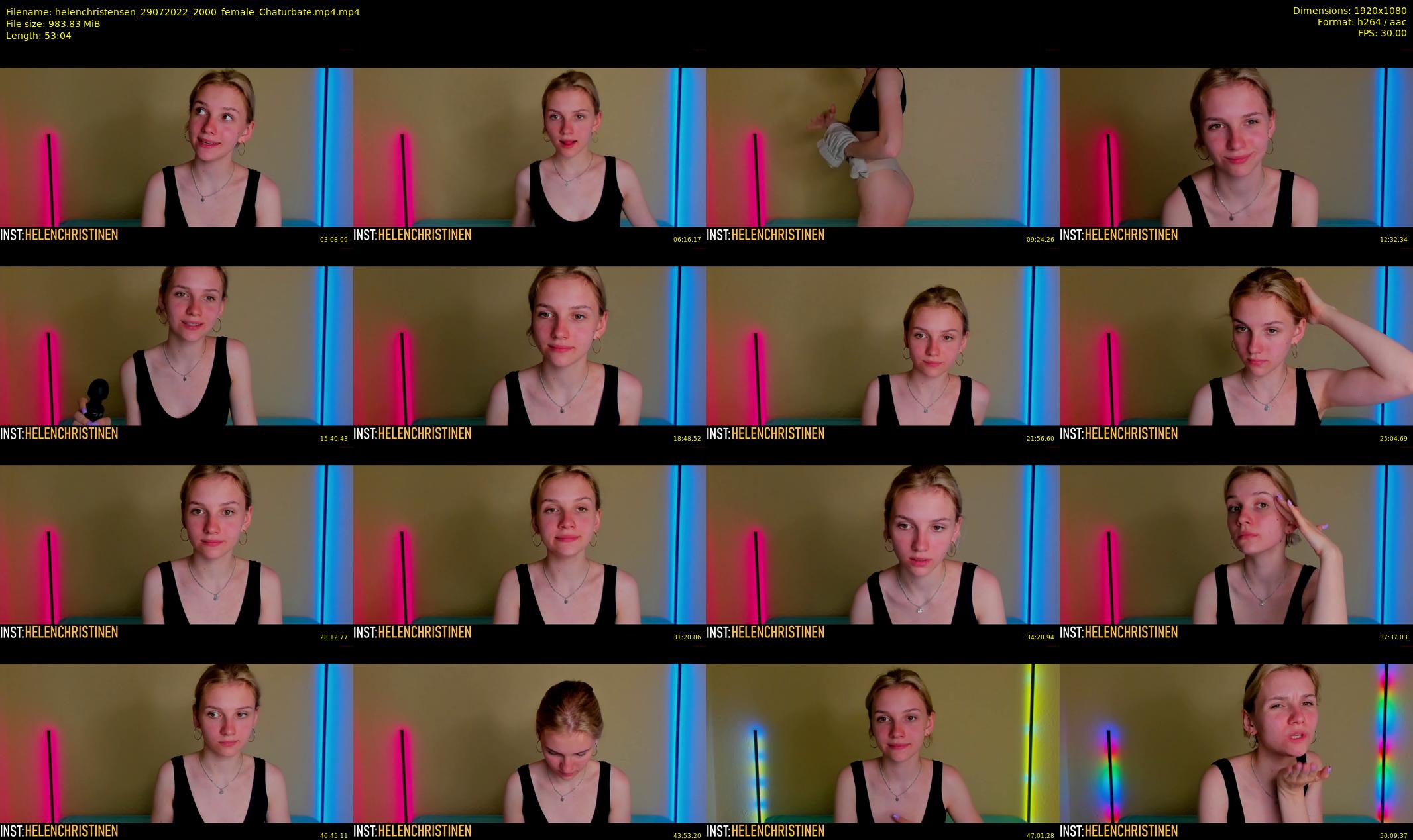 helenchristensen — 54 minute Chaturbate female cam show recording, 1080p, Jul 29, 2022