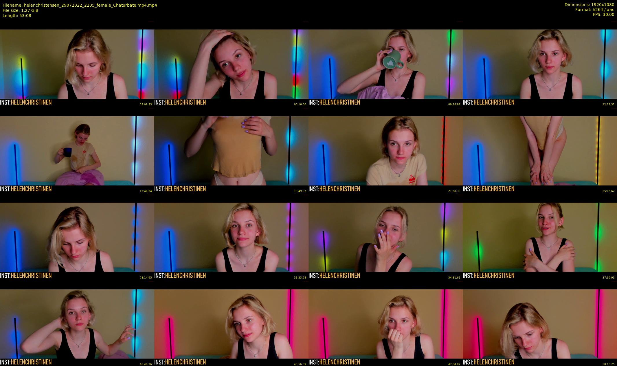 helenchristensen — 54 minute Chaturbate female cam show recording, 1080p, Jul 29, 2022