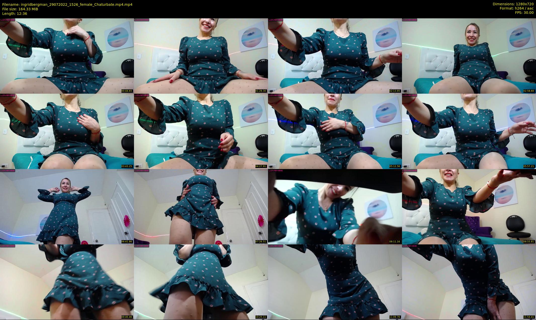 ingridbergman — 13 minute Chaturbate female cam show recording, 720p, Jul 29, 2022