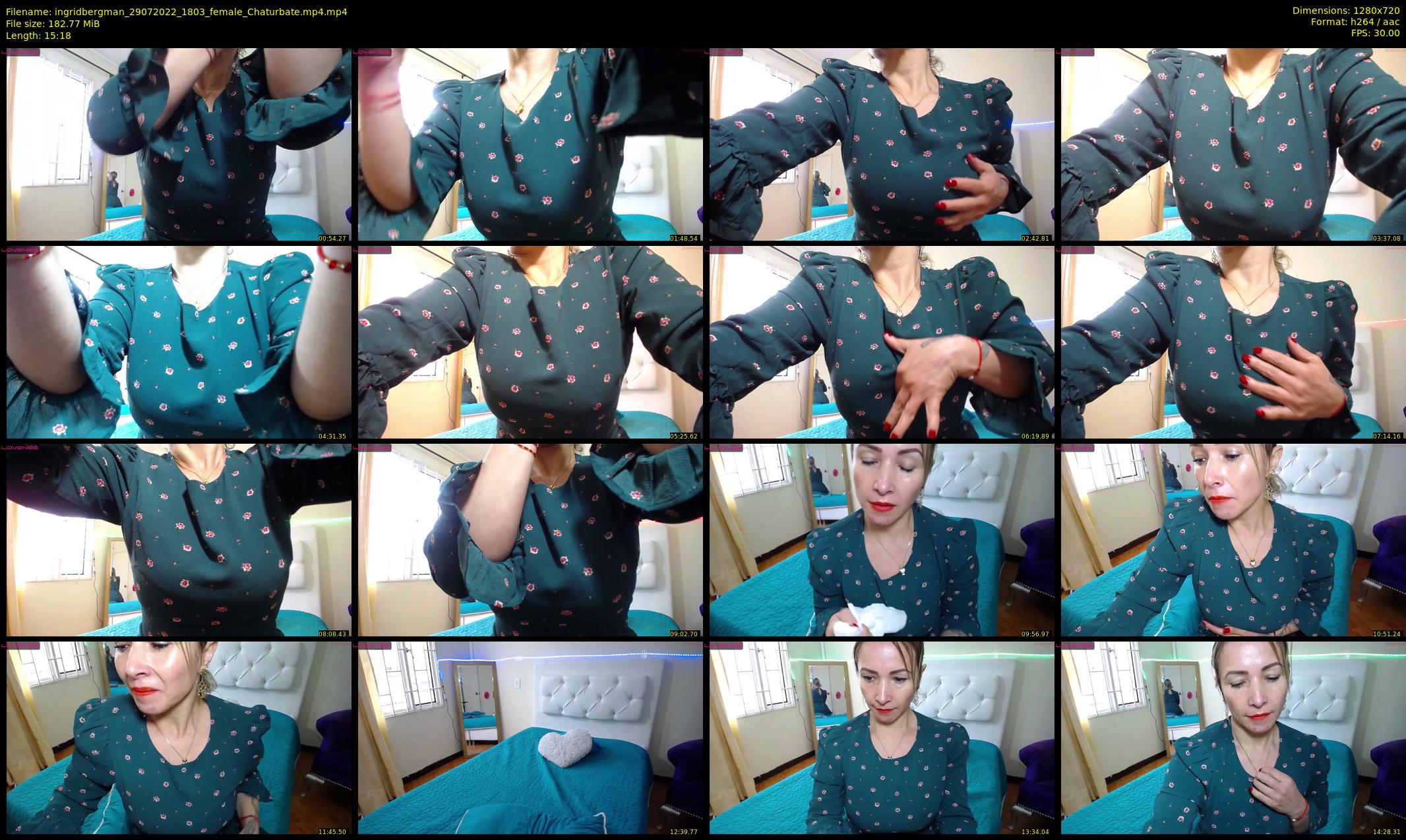 ingridbergman — 16 minute Chaturbate female cam show recording, 720p, Jul 29, 2022