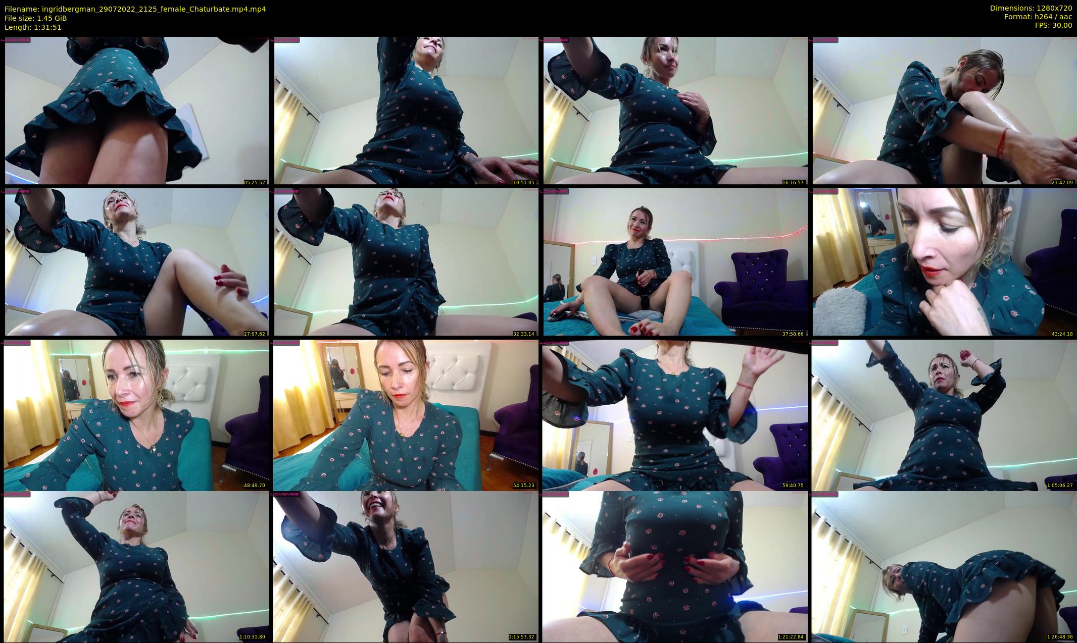 ingridbergman — 92 minute Chaturbate female cam show recording, 720p, Jul 29, 2022