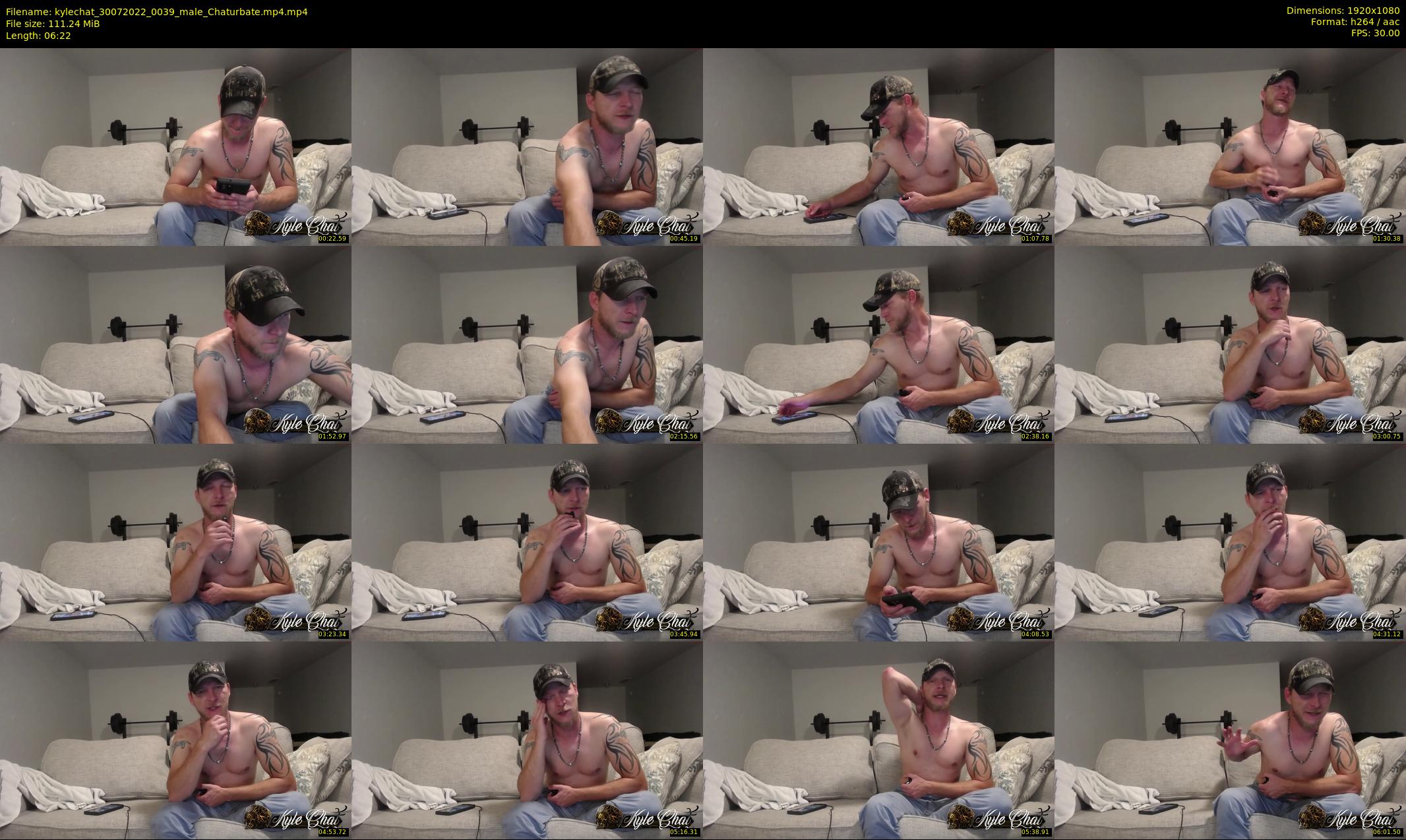 kylechat — 7 minute Chaturbate male cam show recording, 1080p, Jul 30, 2022