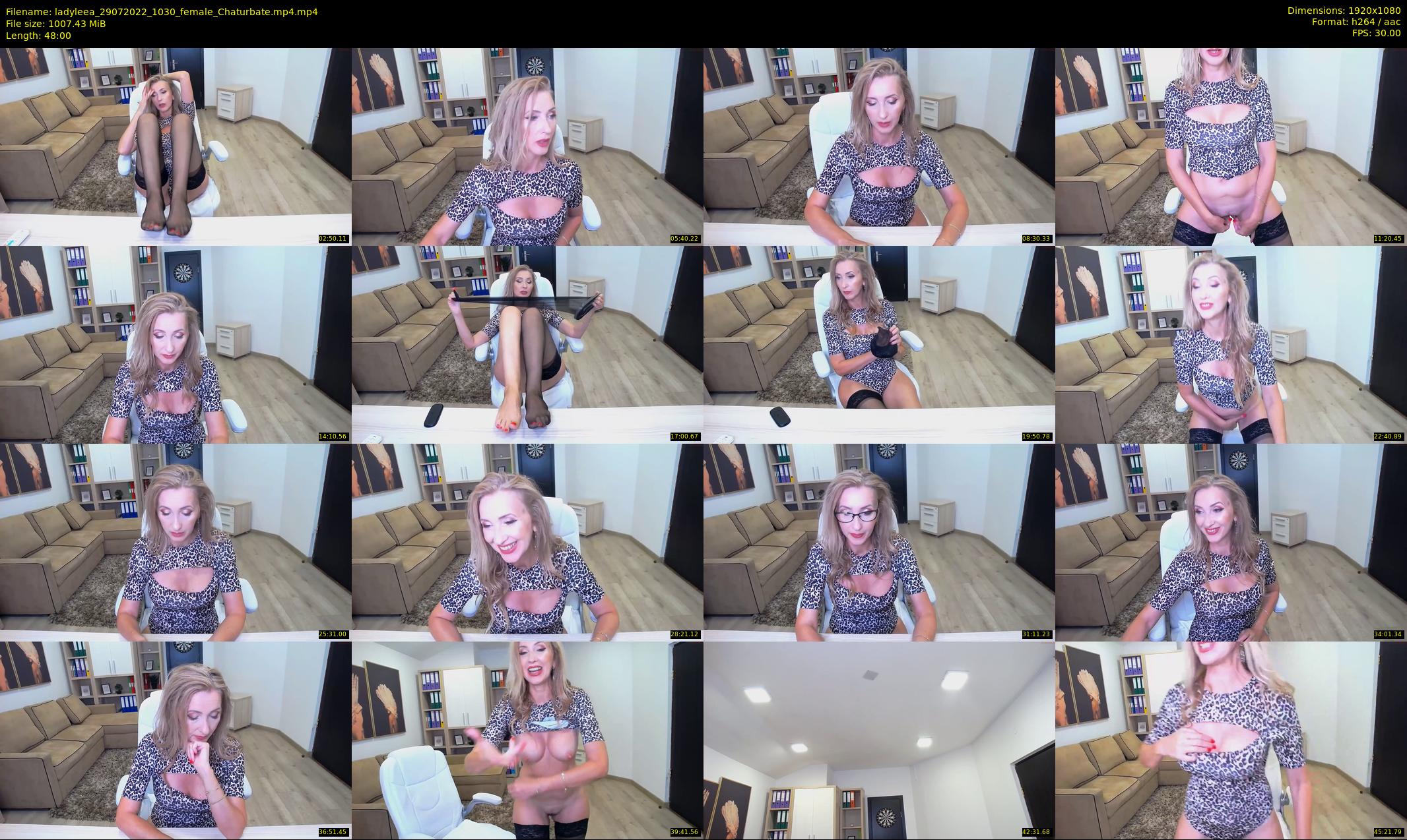 ladyleea — 48 minute Chaturbate female cam show recording, 1080p, Jul 29, 2022
