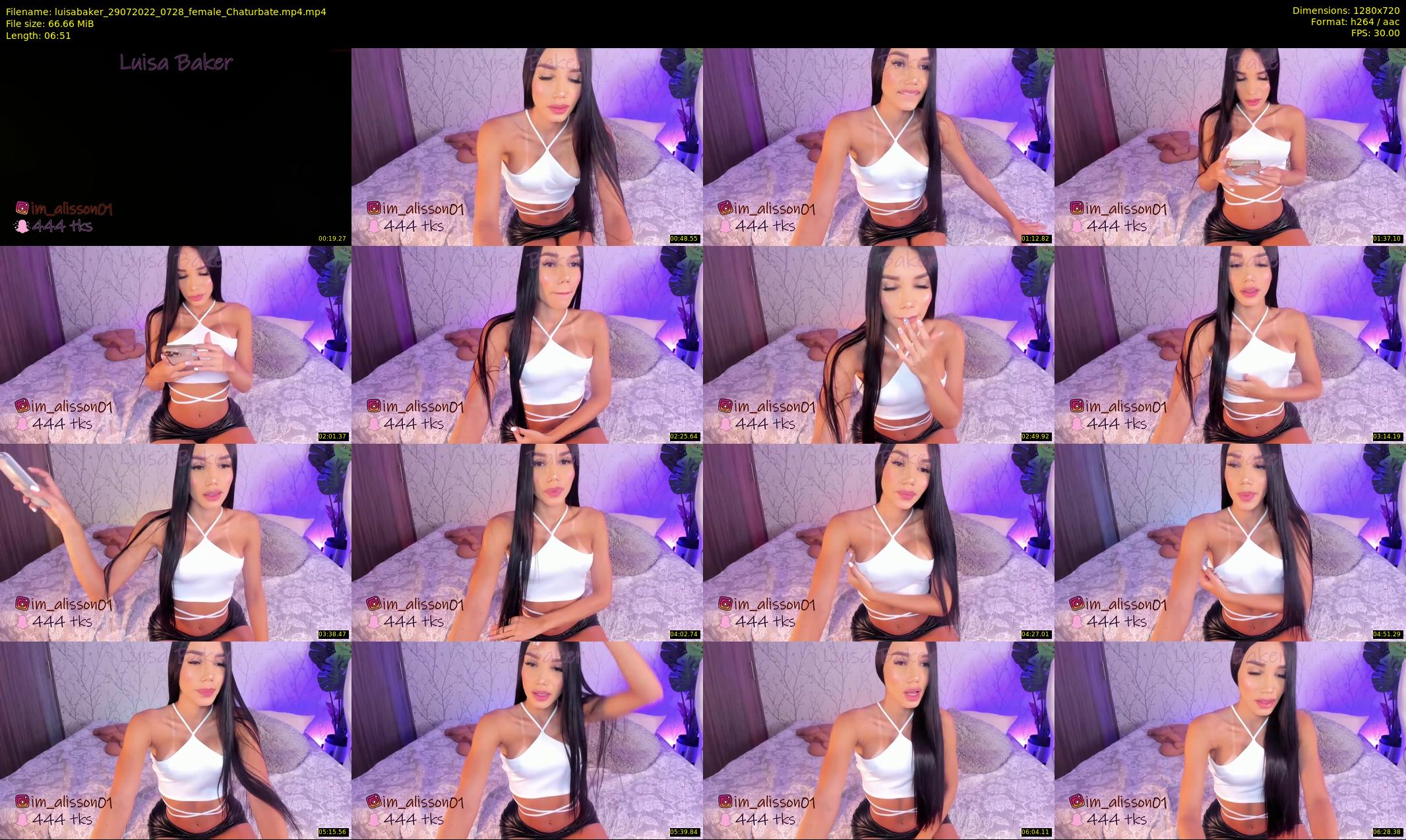 luisabaker — 7 minute Chaturbate female cam show recording, 720p, Jul 29, 2022