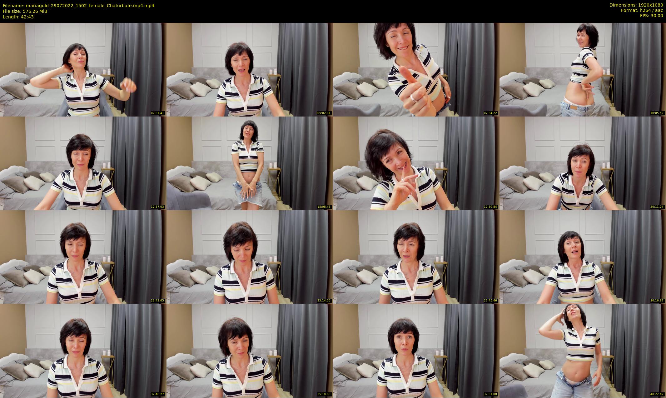 mariagold — 43 minute Chaturbate female cam show recording, 1080p, Jul 29, 2022