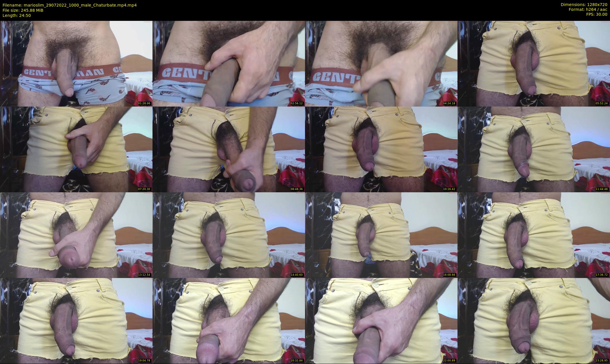 marioslim — 25 minute Chaturbate male cam show recording, 720p, Jul 29, 2022