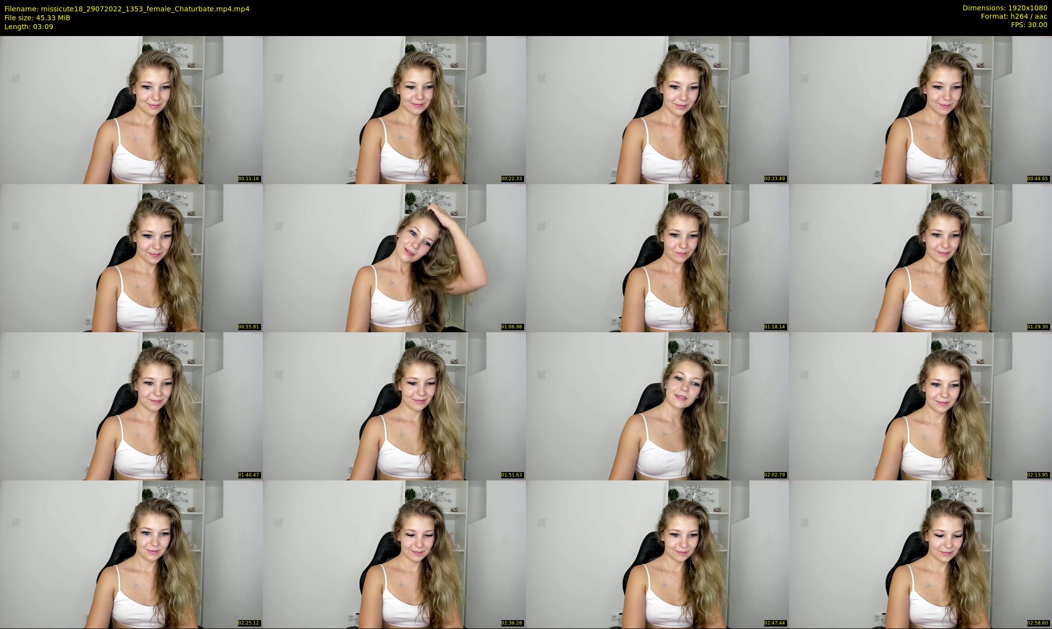 missicute18 — 4 minute Chaturbate female cam show recording, 1080p, Jul 29, 2022