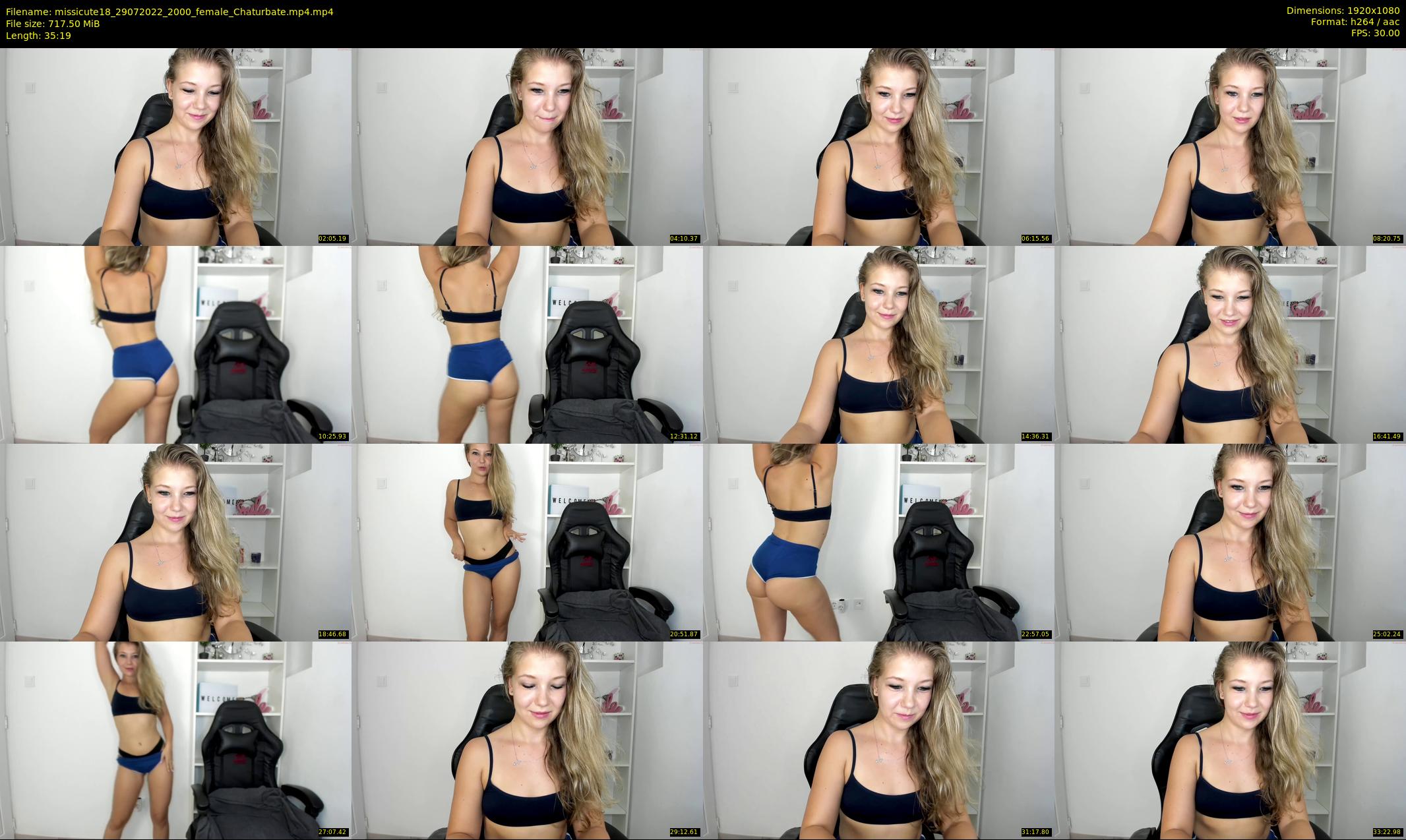 missicute18 — 36 minute Chaturbate female cam show recording, 1080p, Jul 29, 2022