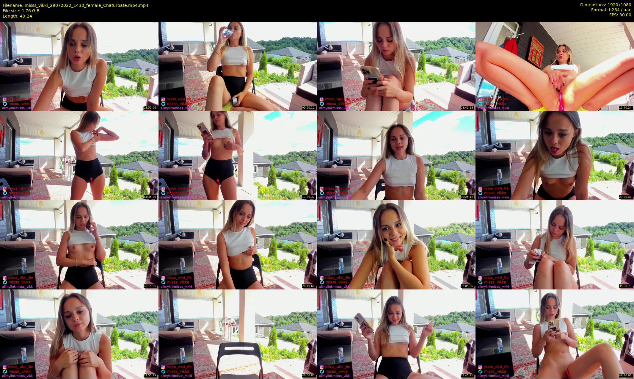 misss_vikki — 50 minute Chaturbate female cam show recording, 1080p, Jul 29, 2022