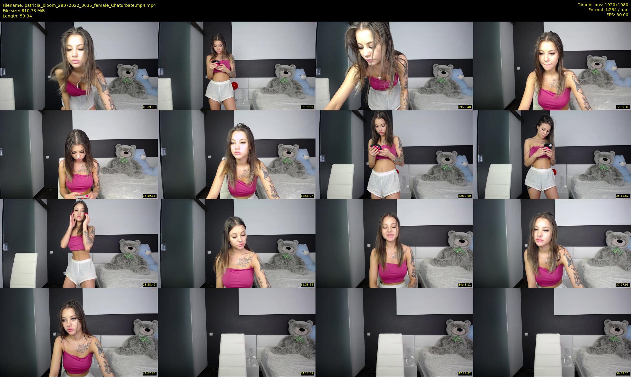 patricia_bloom — 54 minute Chaturbate female cam show recording, 1080p, Jul 29, 2022