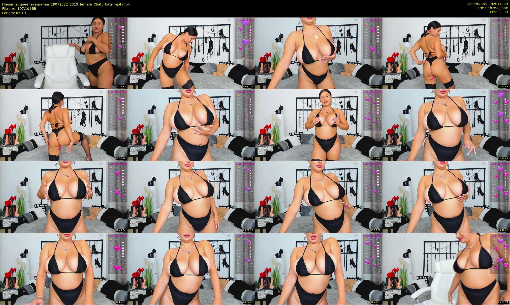queenevamariaa — 6 minute Chaturbate female cam show recording, 1080p, Jul 29, 2022