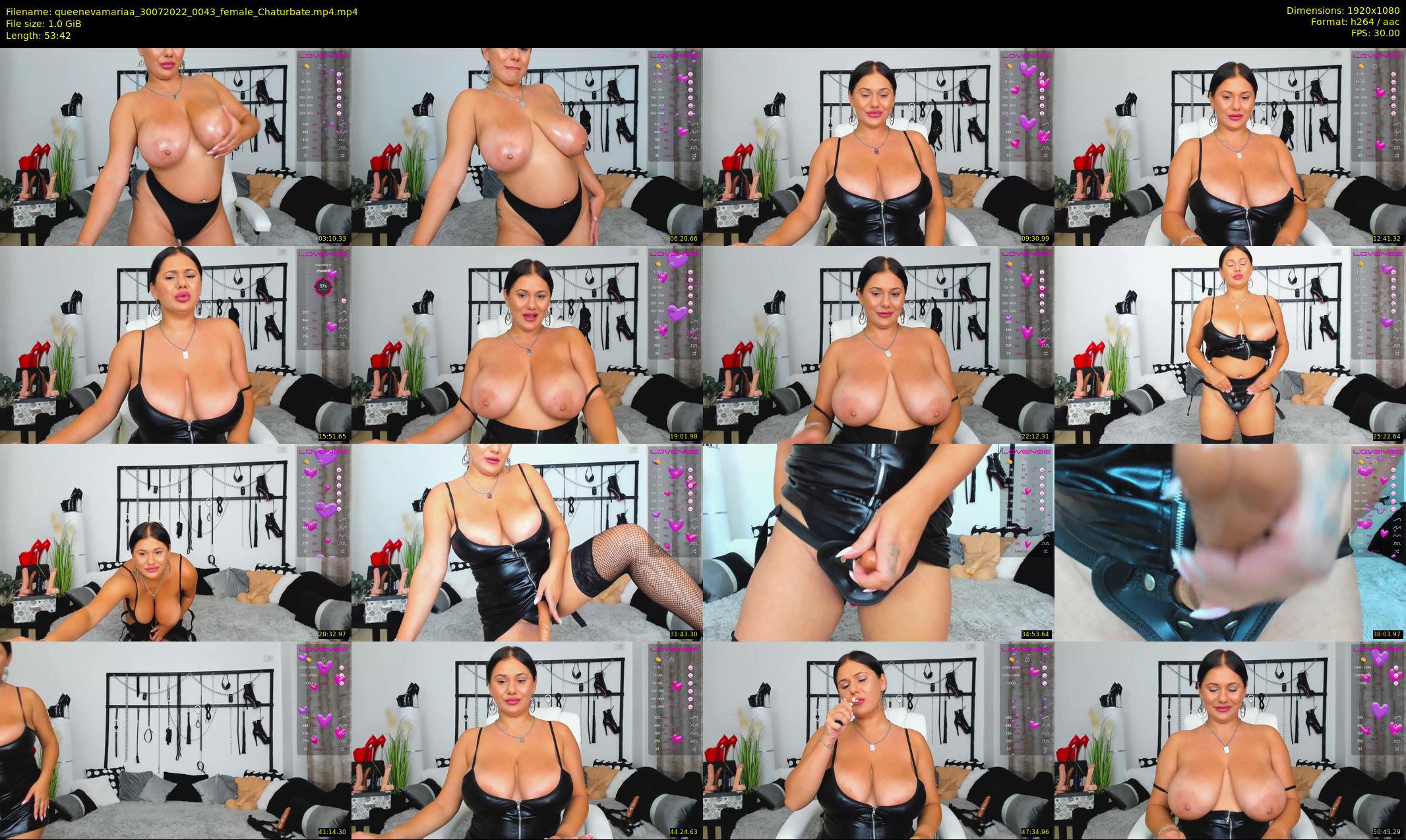 queenevamariaa — 54 minute Chaturbate female cam show recording, 1080p, Jul 30, 2022