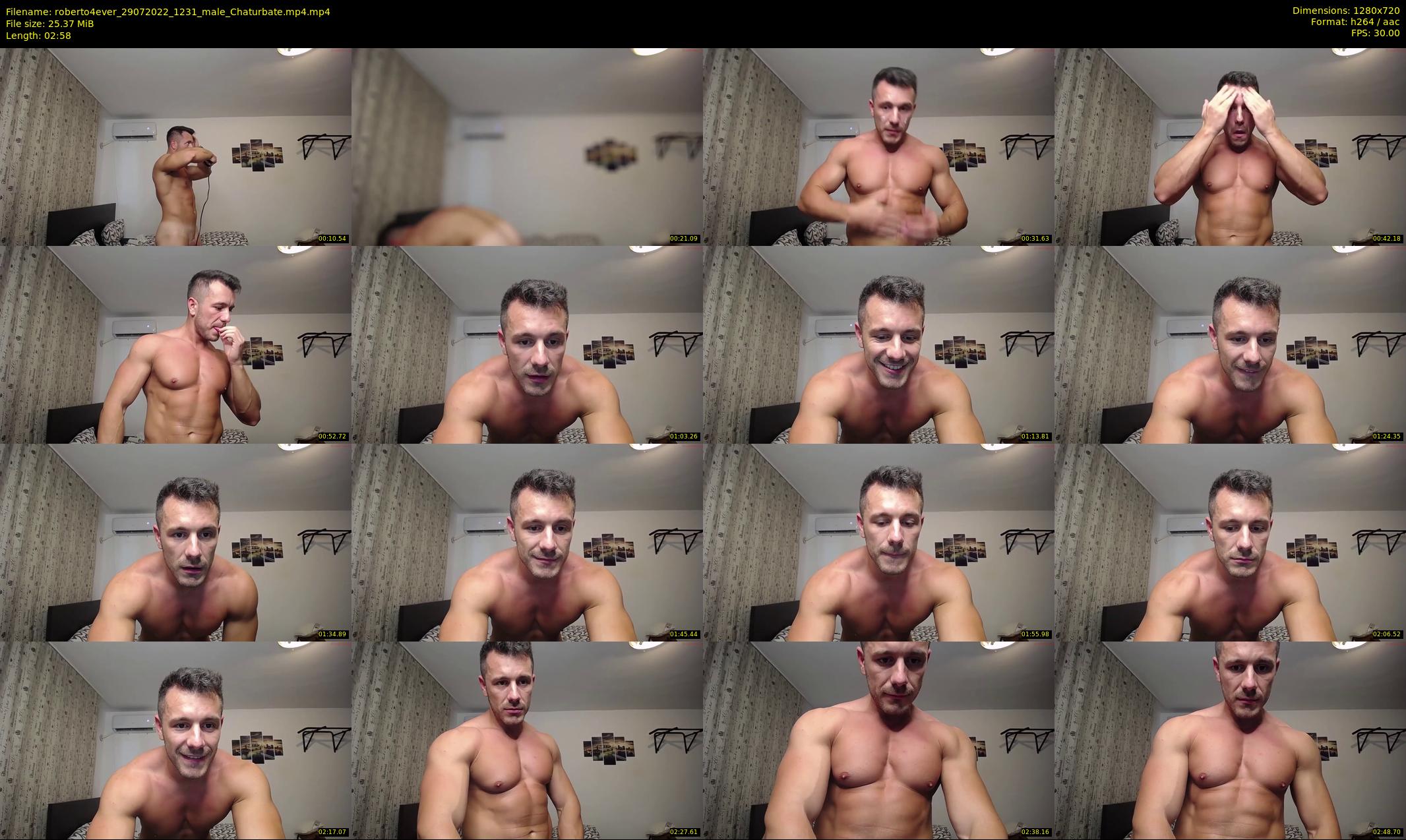 roberto4ever — 3 minute Chaturbate male cam show recording, 720p, Jul 29, 2022