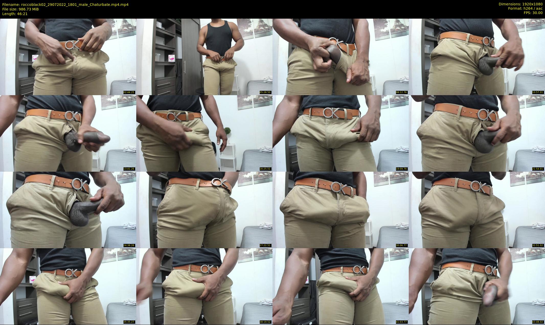 roccoblack02 — 47 minute Chaturbate male cam show recording, 1080p, Jul 29, 2022