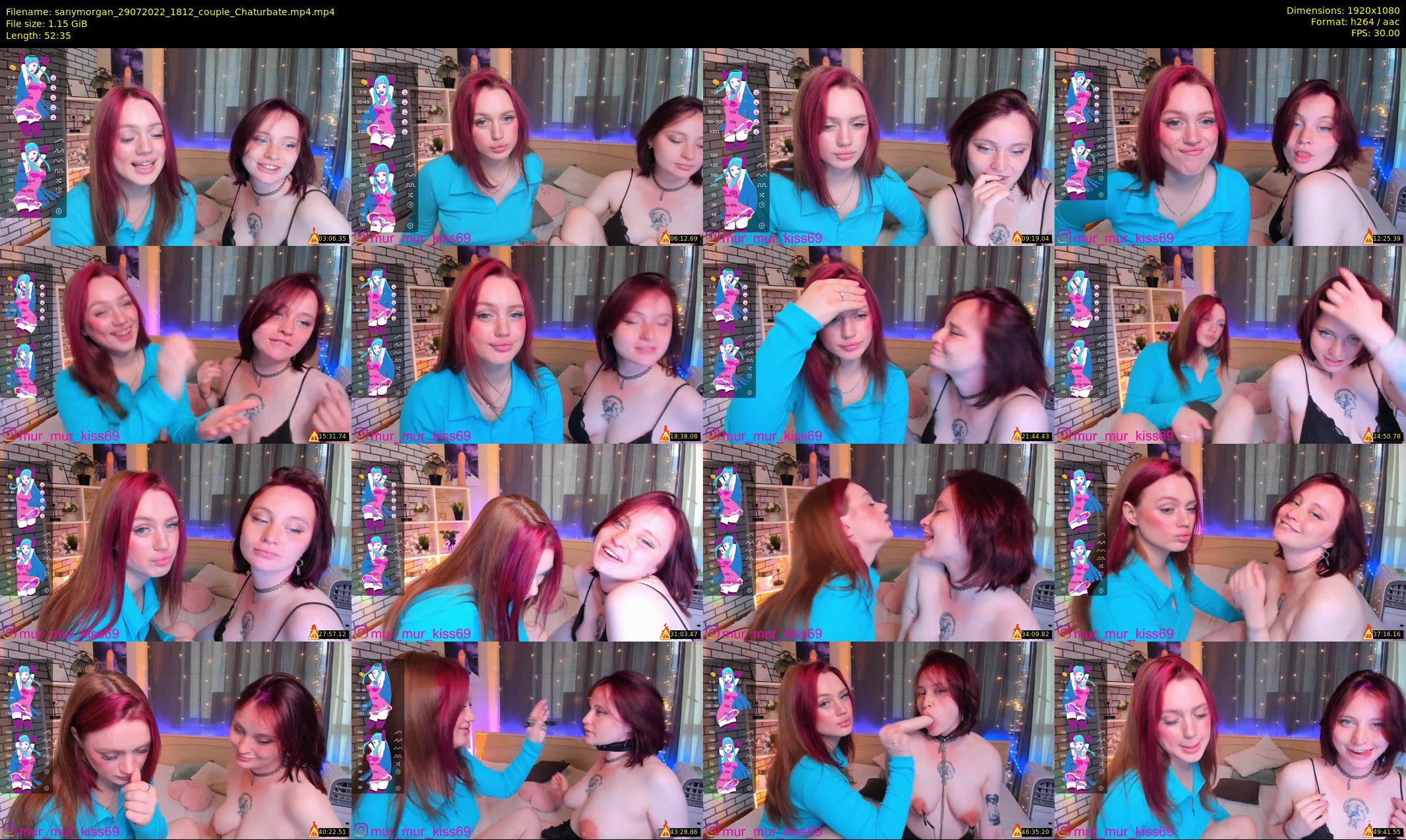 sanymorgan — 53 minute Chaturbate couple cam show recording, 1080p, Jul 29, 2022