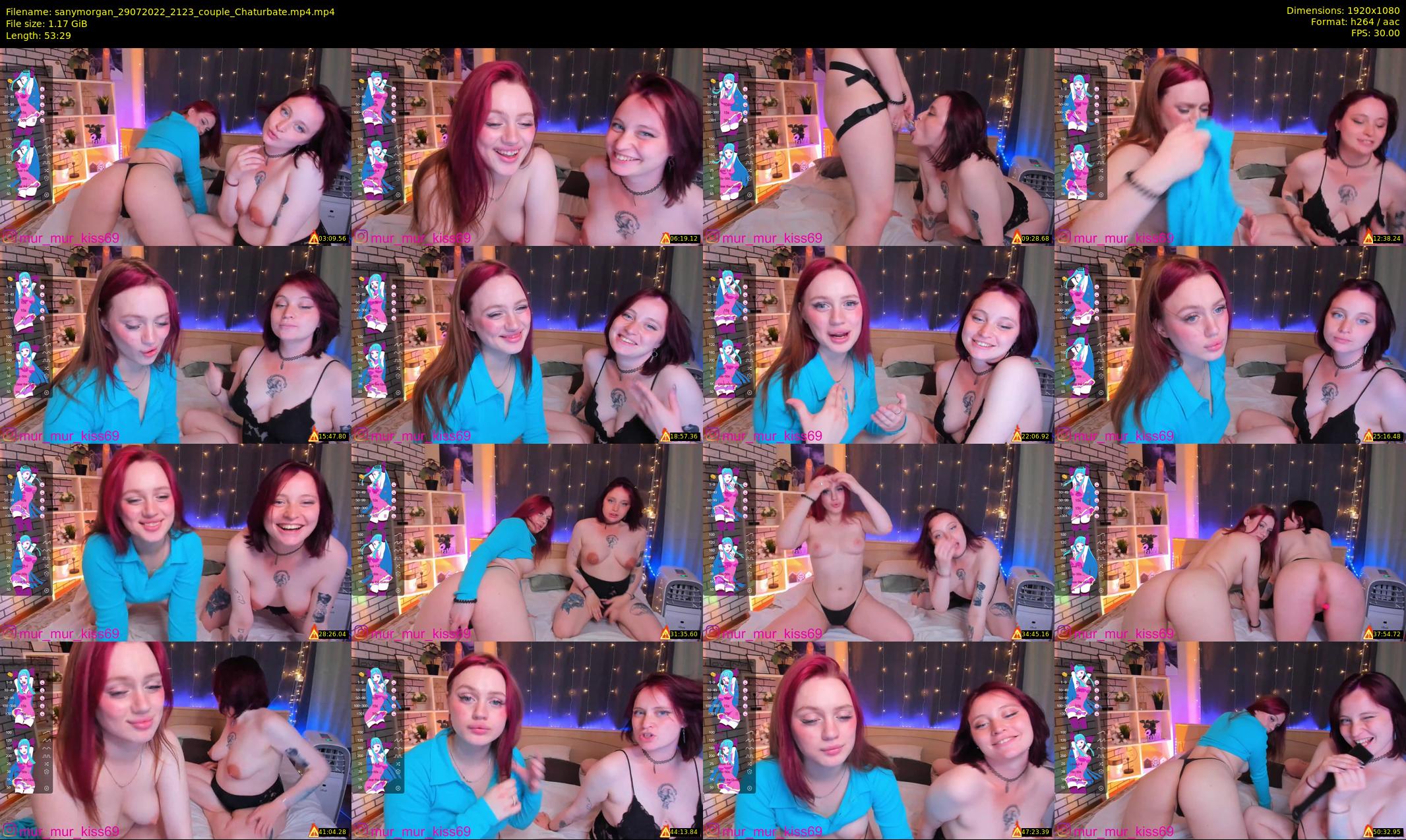 sanymorgan — 54 minute Chaturbate couple cam show recording, 1080p, Jul 29, 2022