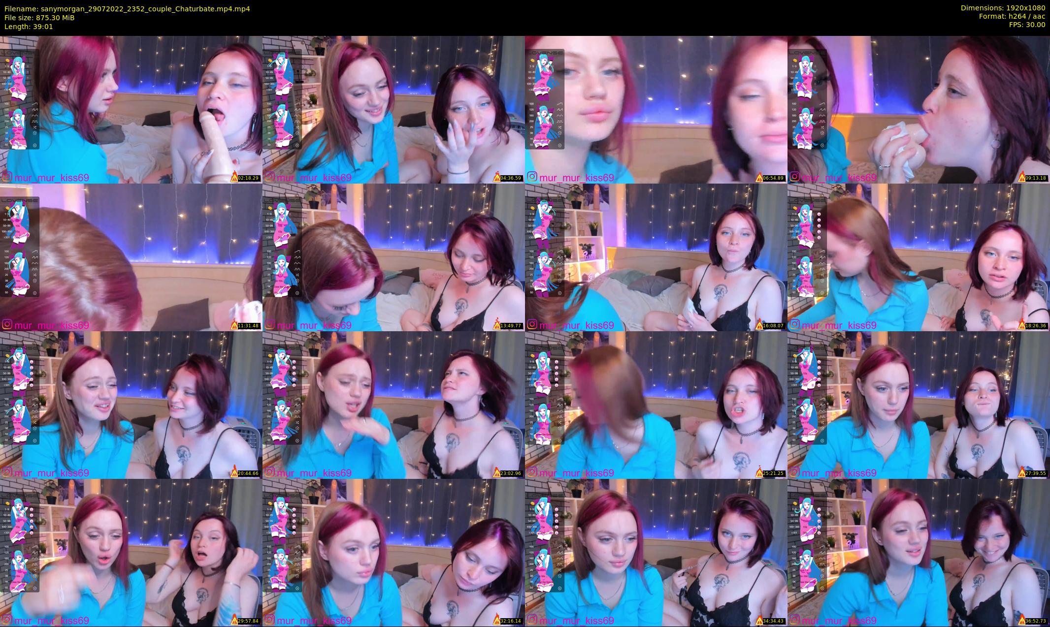 sanymorgan — 40 minute Chaturbate couple cam show recording, 1080p, Jul 29, 2022