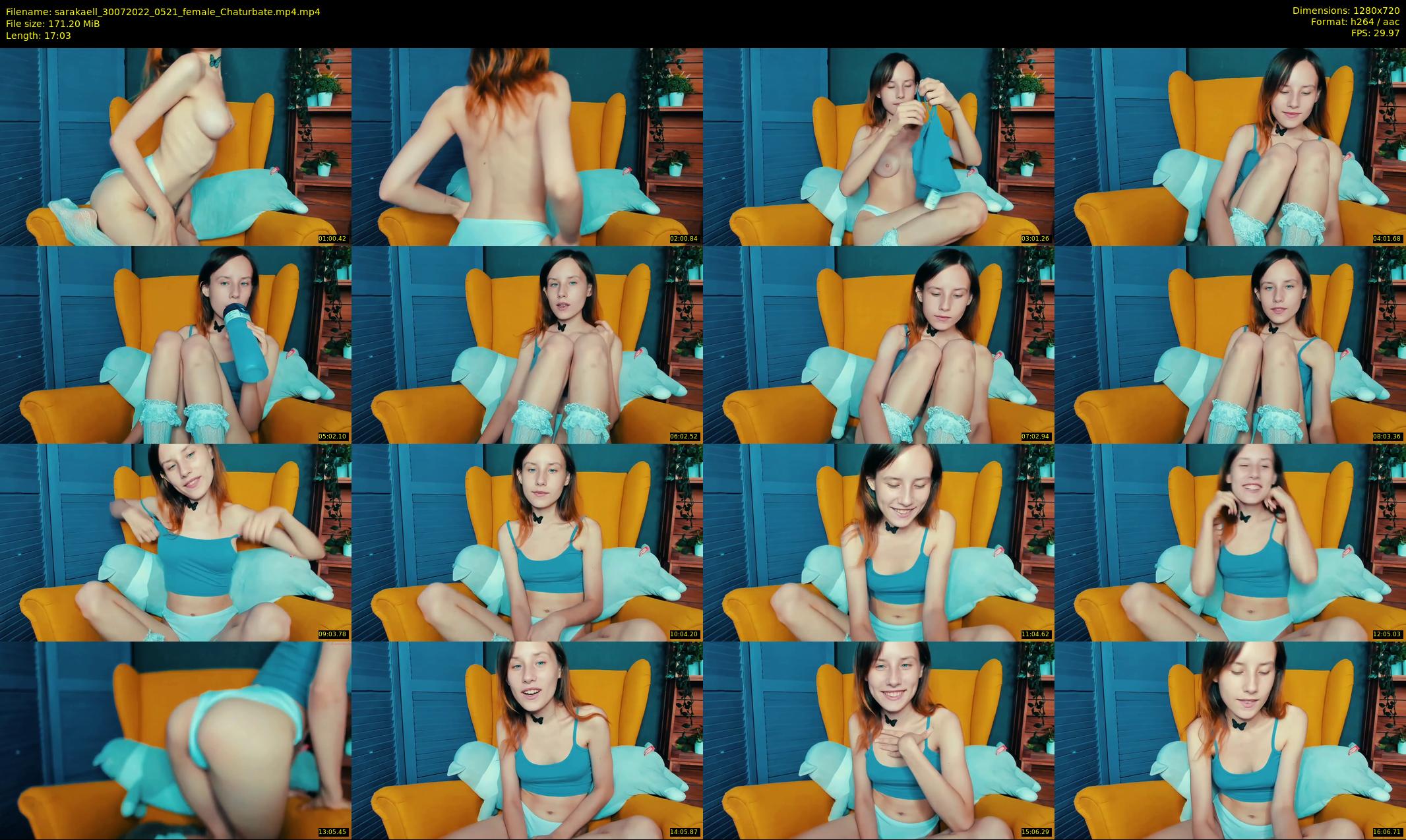 sarakaell — 18 minute Chaturbate female cam show recording, 720p, Jul 30, 2022