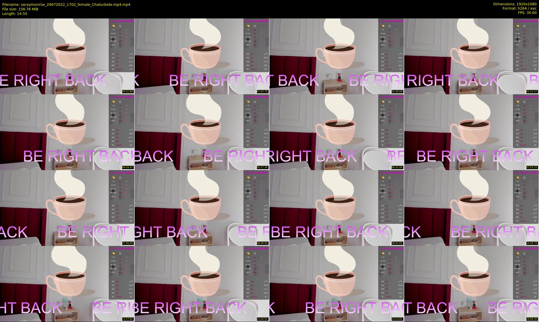 saraymonroe — 15 minute Chaturbate female cam show recording, 1080p, Jul 29, 2022