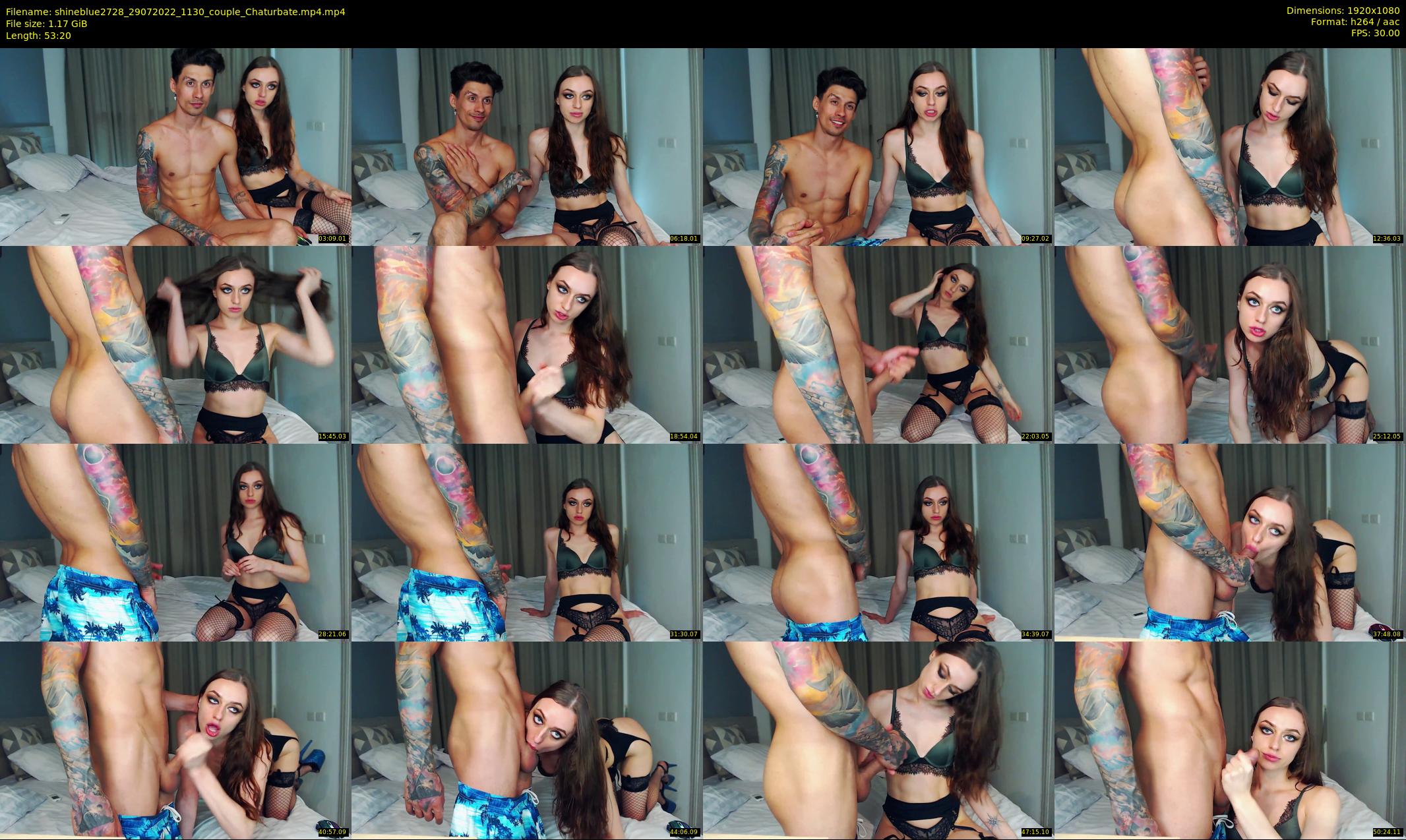 shineblue2728 — 54 minute Chaturbate couple cam show recording, 1080p, Jul 29, 2022