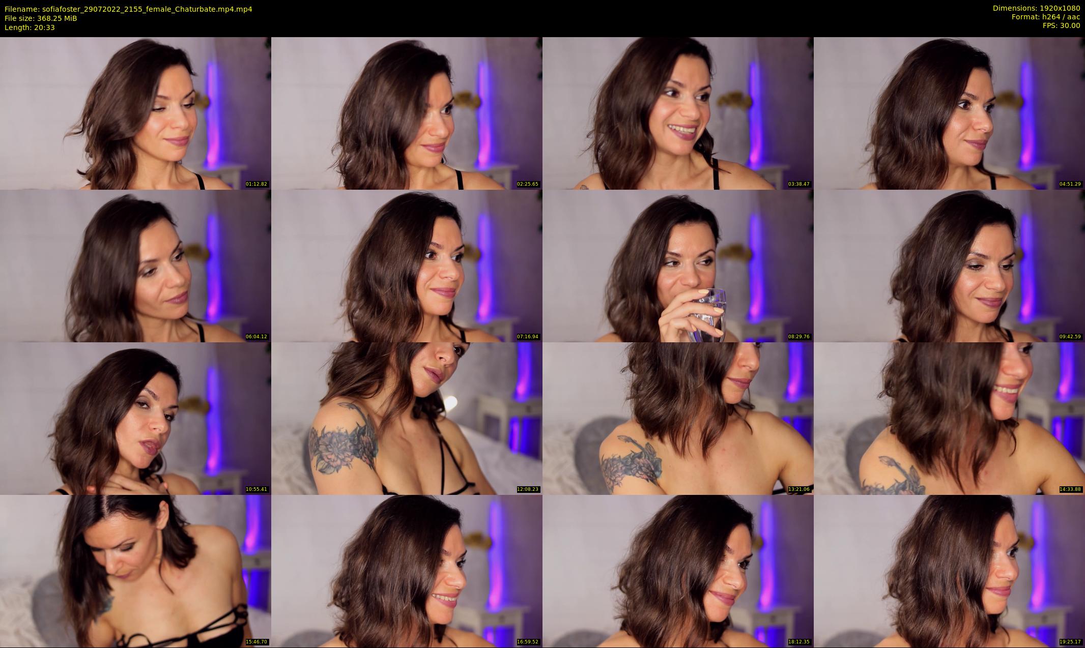 sofiafoster — 21 minute Chaturbate female cam show recording, 1080p, Jul 29, 2022