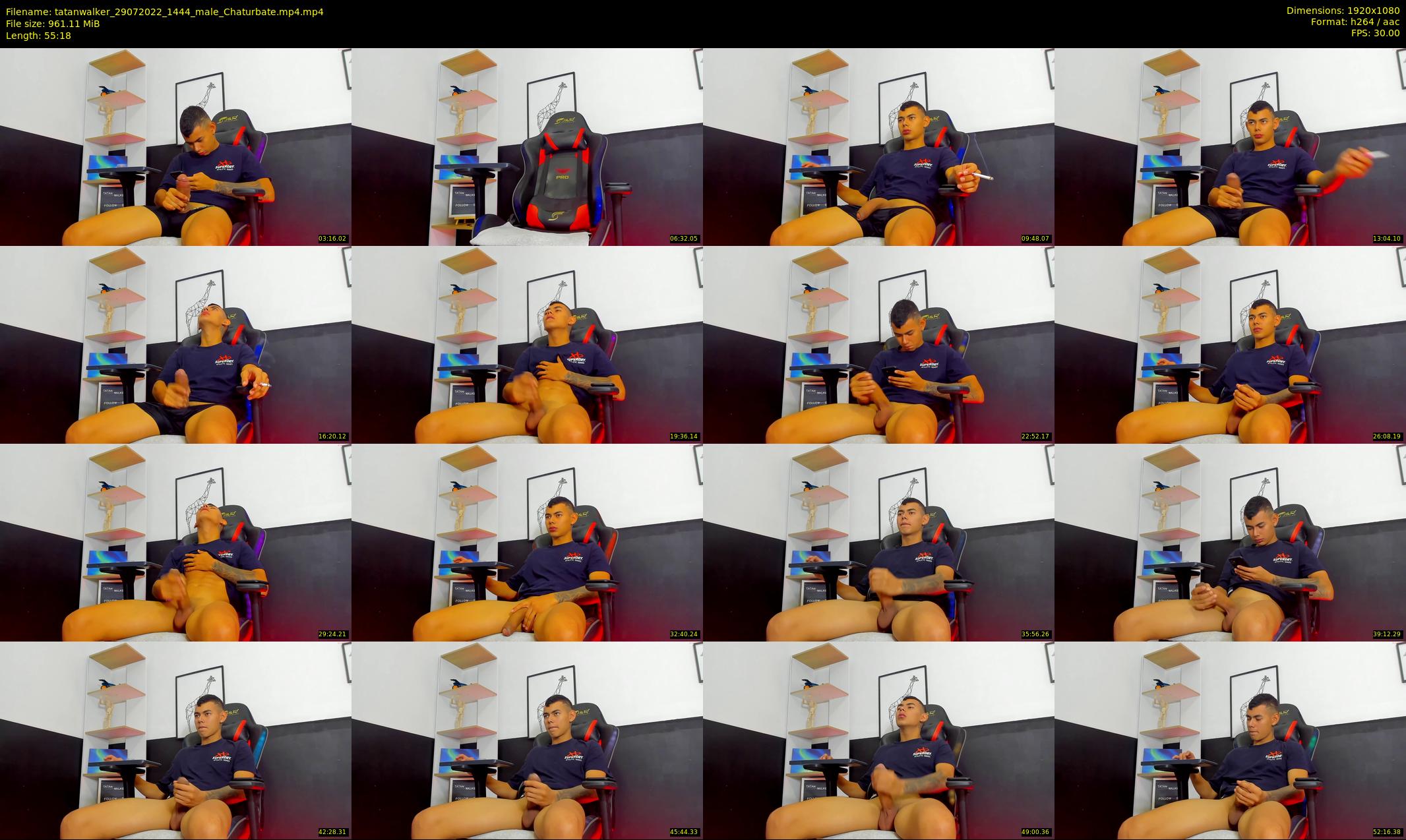 tatanwalker — 56 minute Chaturbate male cam show recording, 1080p, Jul 29, 2022