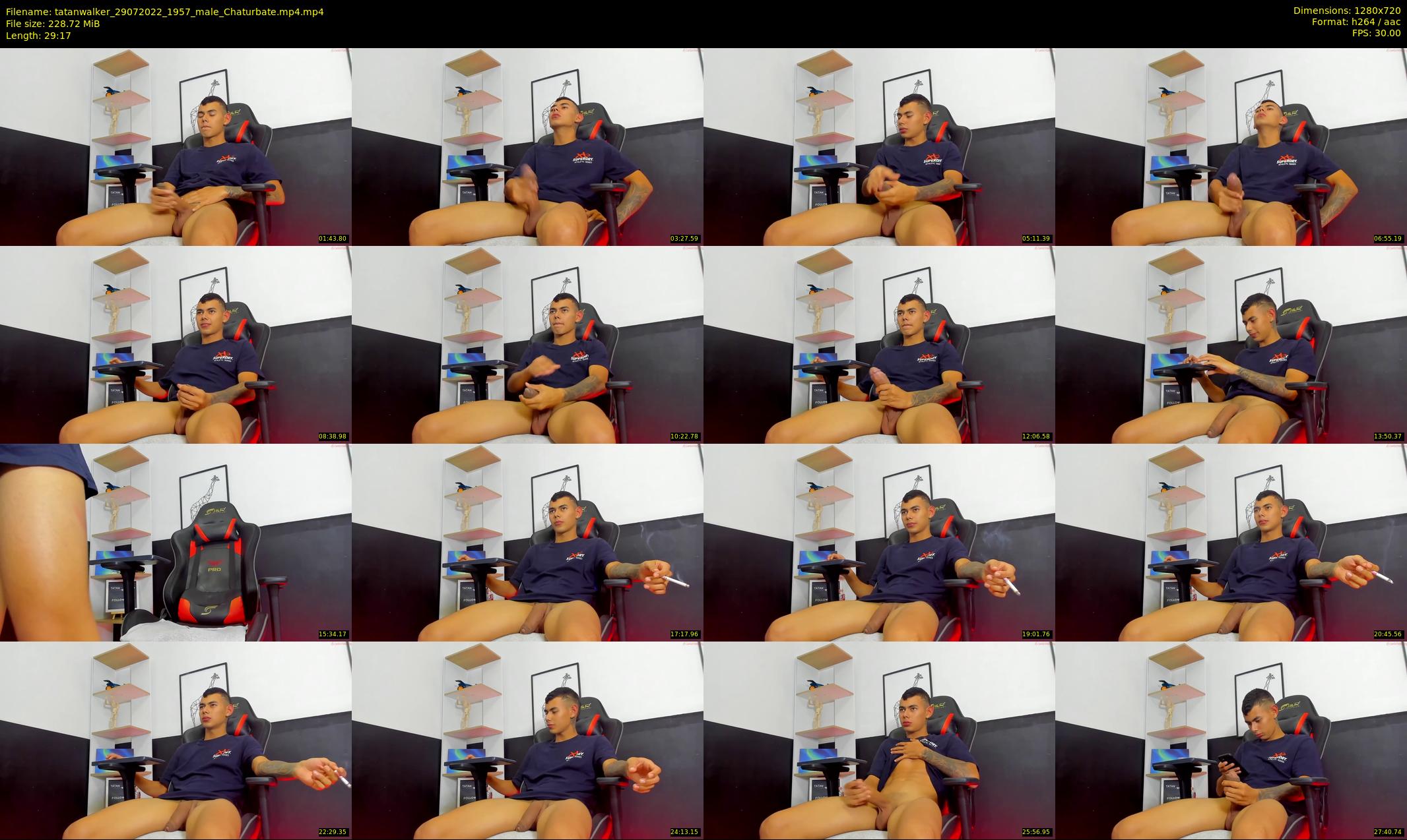 tatanwalker — 30 minute Chaturbate male cam show recording, 720p, Jul 29, 2022