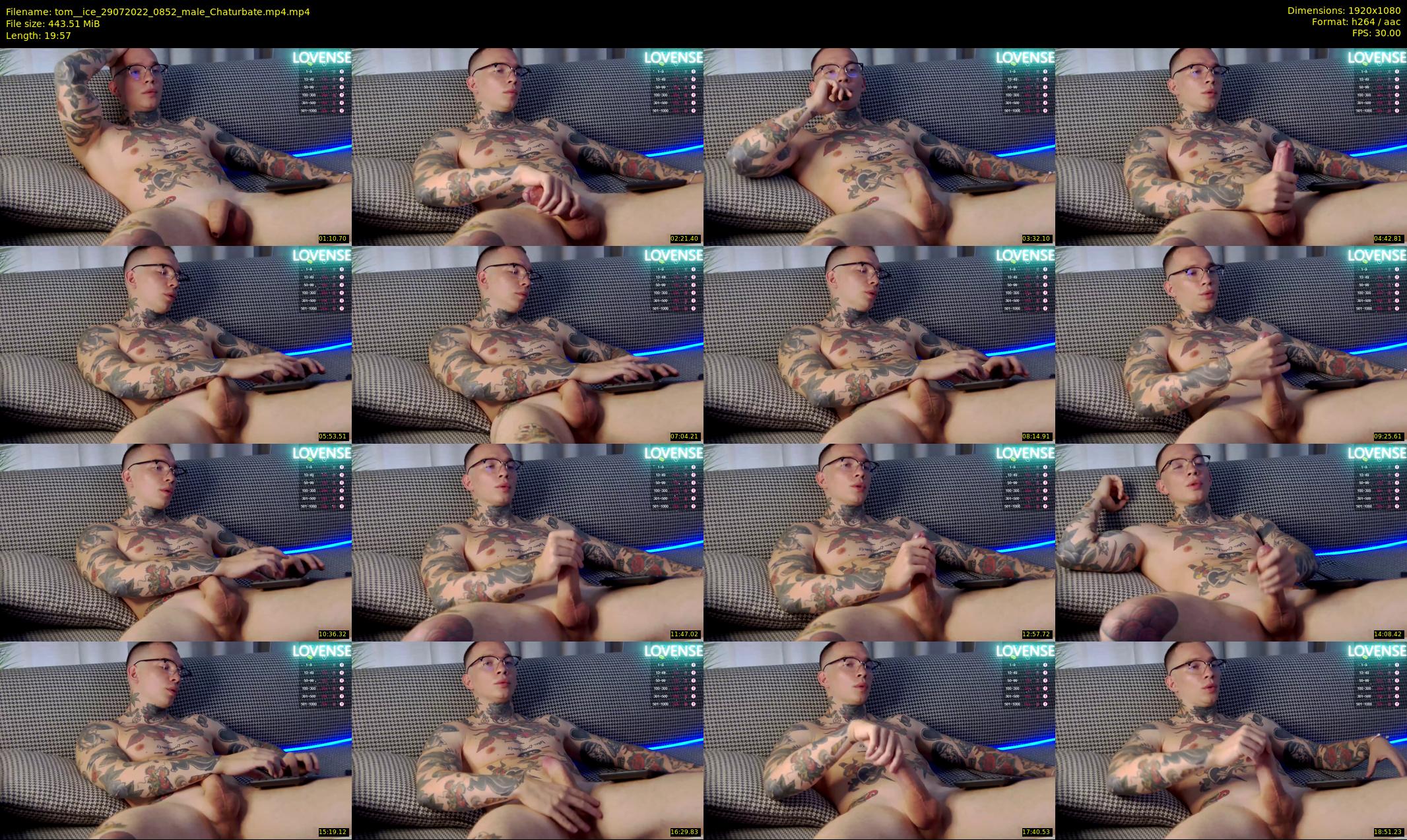 tom__ice — 20 minute Chaturbate male cam show recording, 1080p, Jul 29, 2022