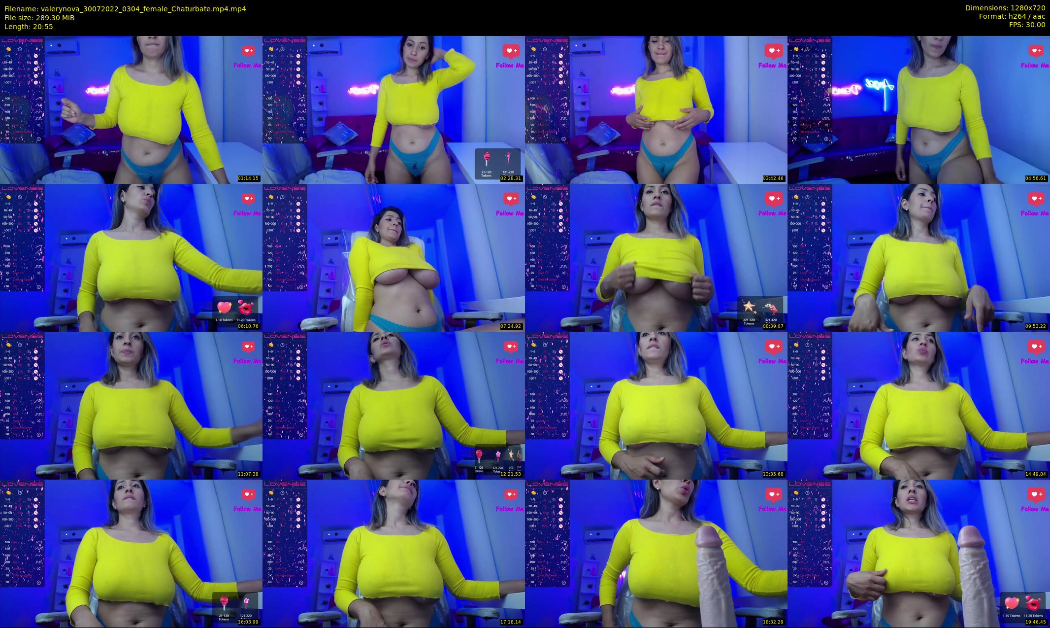valerynova — 21 minute Chaturbate female cam show recording, 720p, Jul 30, 2022