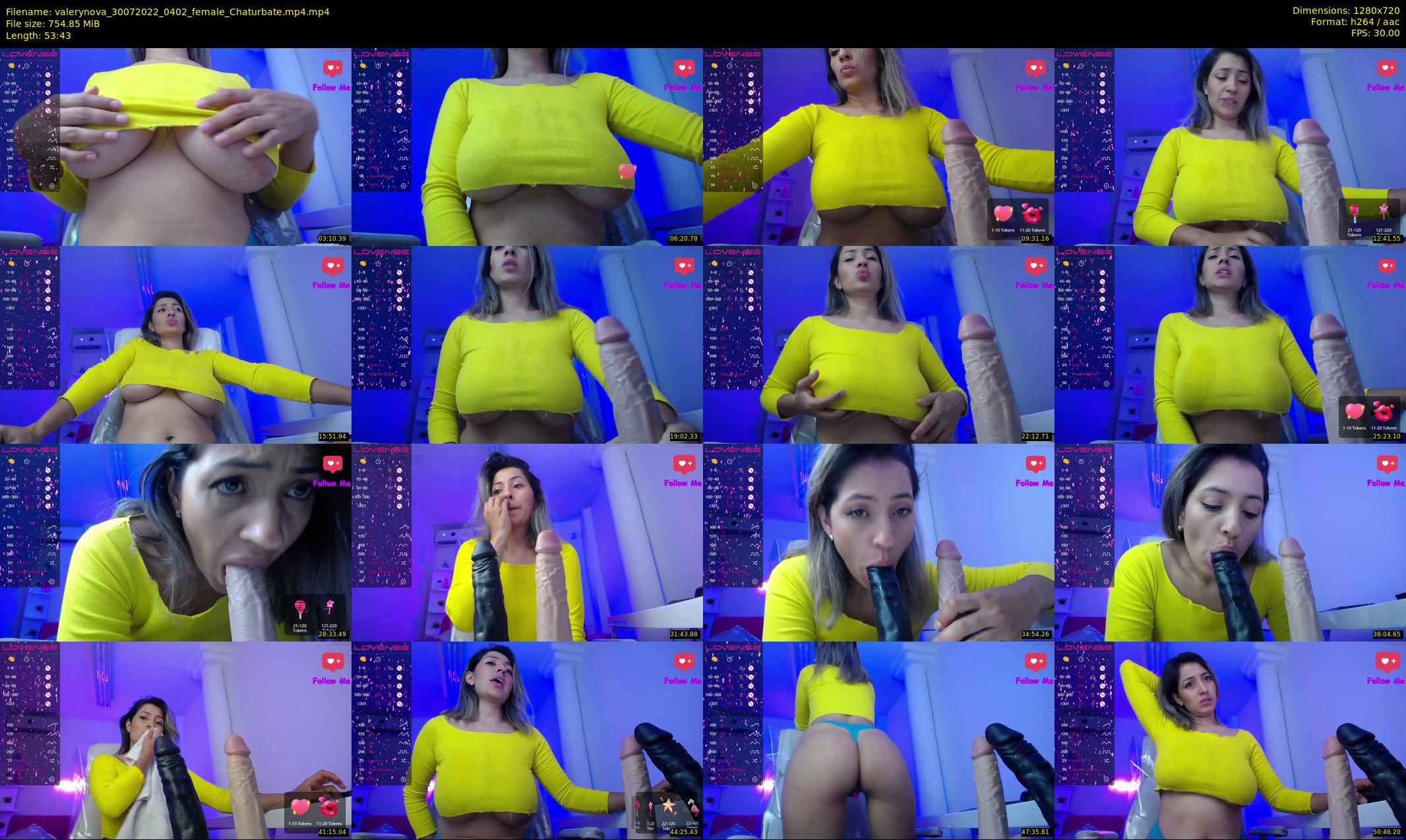 valerynova — 54 minute Chaturbate female cam show recording, 720p, Jul 30, 2022
