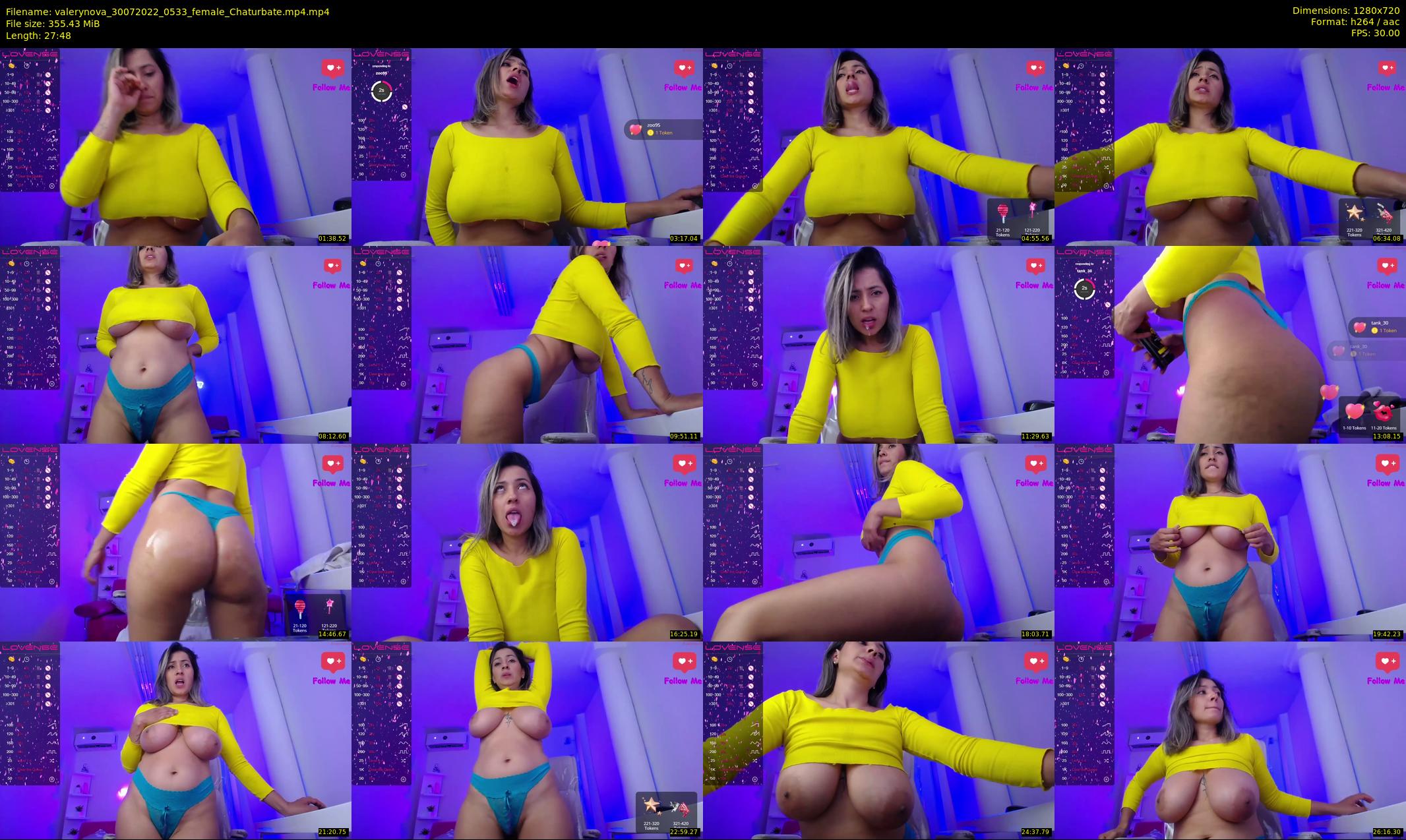 valerynova — 28 minute Chaturbate female cam show recording, 720p, Jul 30, 2022