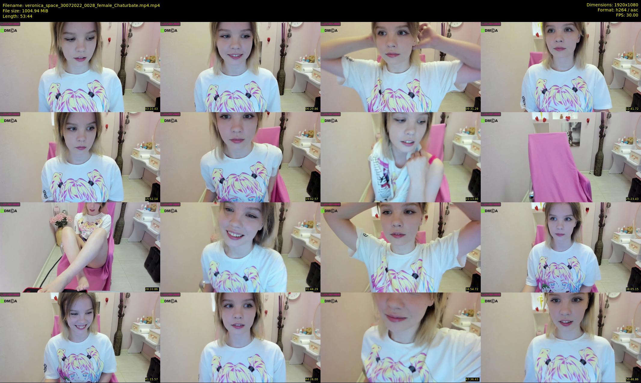 veronica_space — 54 minute Chaturbate female cam show recording, 1080p, Jul 30, 2022