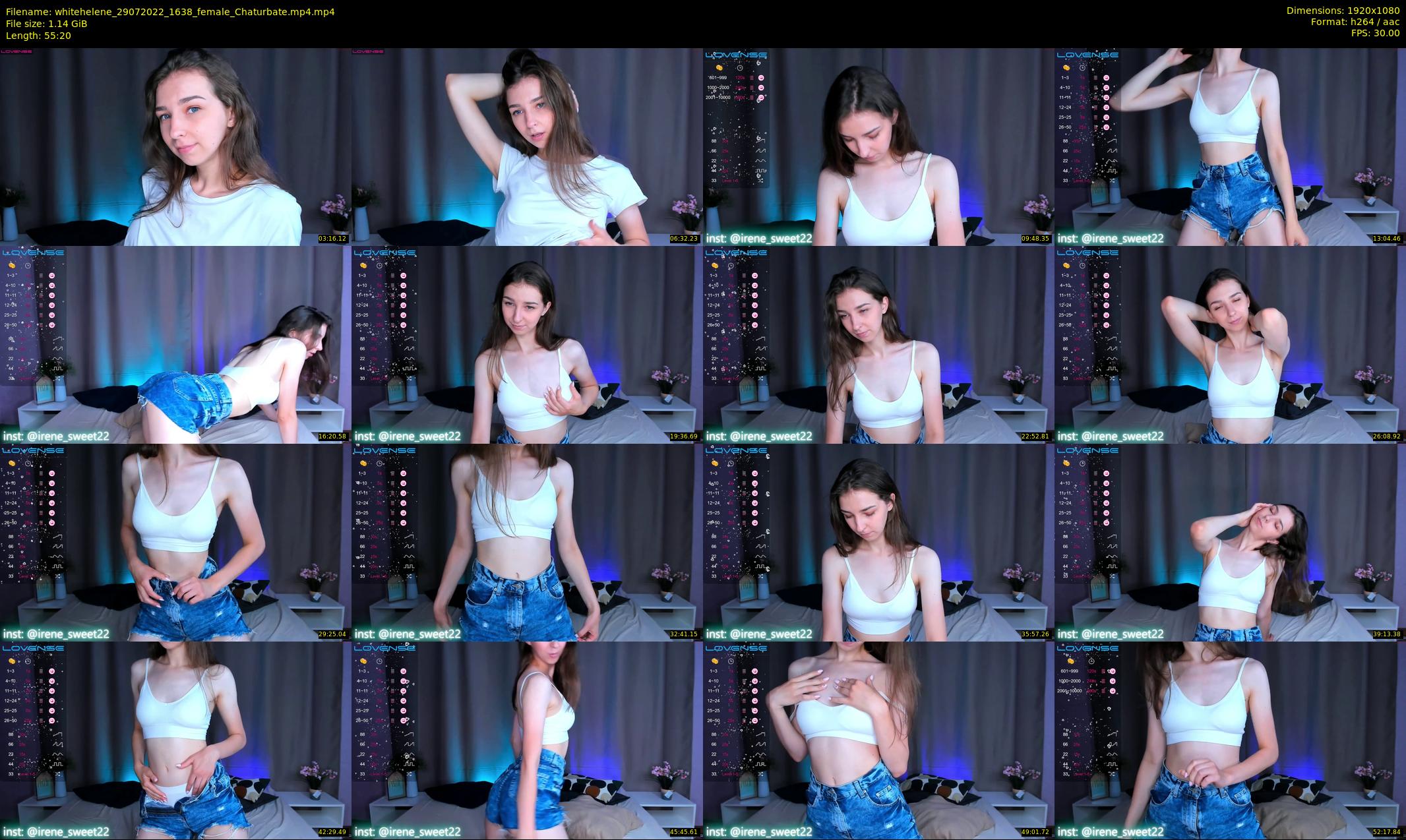 whitehelene — 56 minute Chaturbate female cam show recording, 1080p, Jul 29, 2022