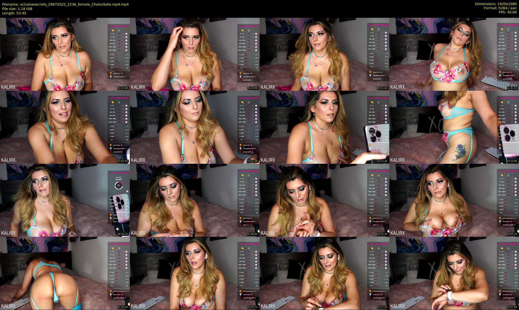 xclusivesecrets — 54 minute Chaturbate female cam show recording, 1080p, Jul 29, 2022
