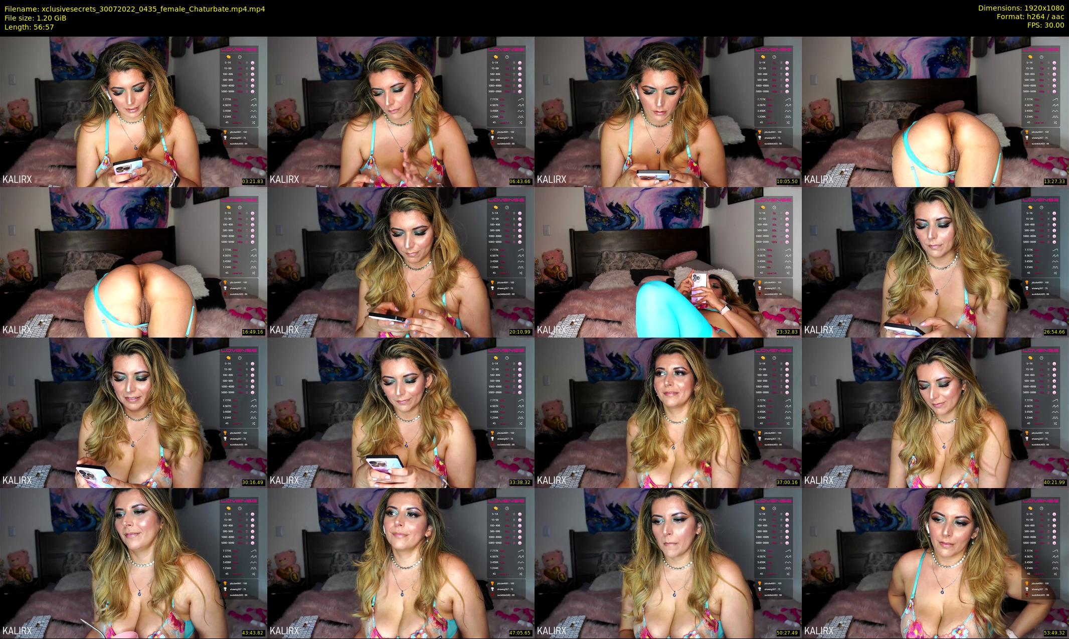 xclusivesecrets — 57 minute Chaturbate female cam show recording, 1080p, Jul 30, 2022