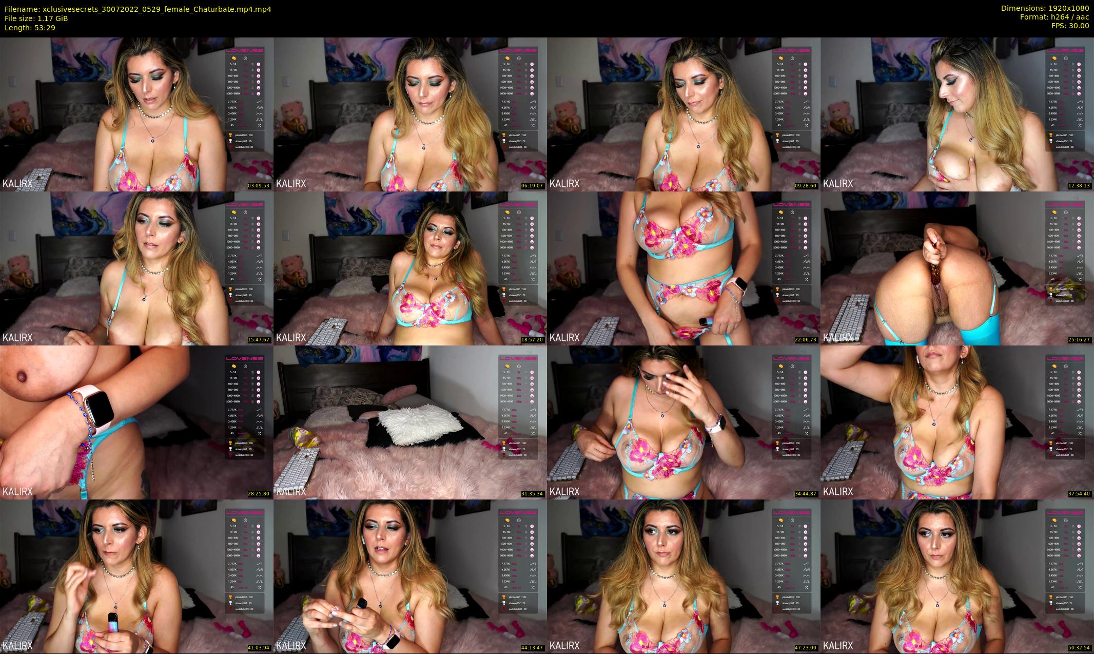 xclusivesecrets — 54 minute Chaturbate female cam show recording, 1080p, Jul 30, 2022