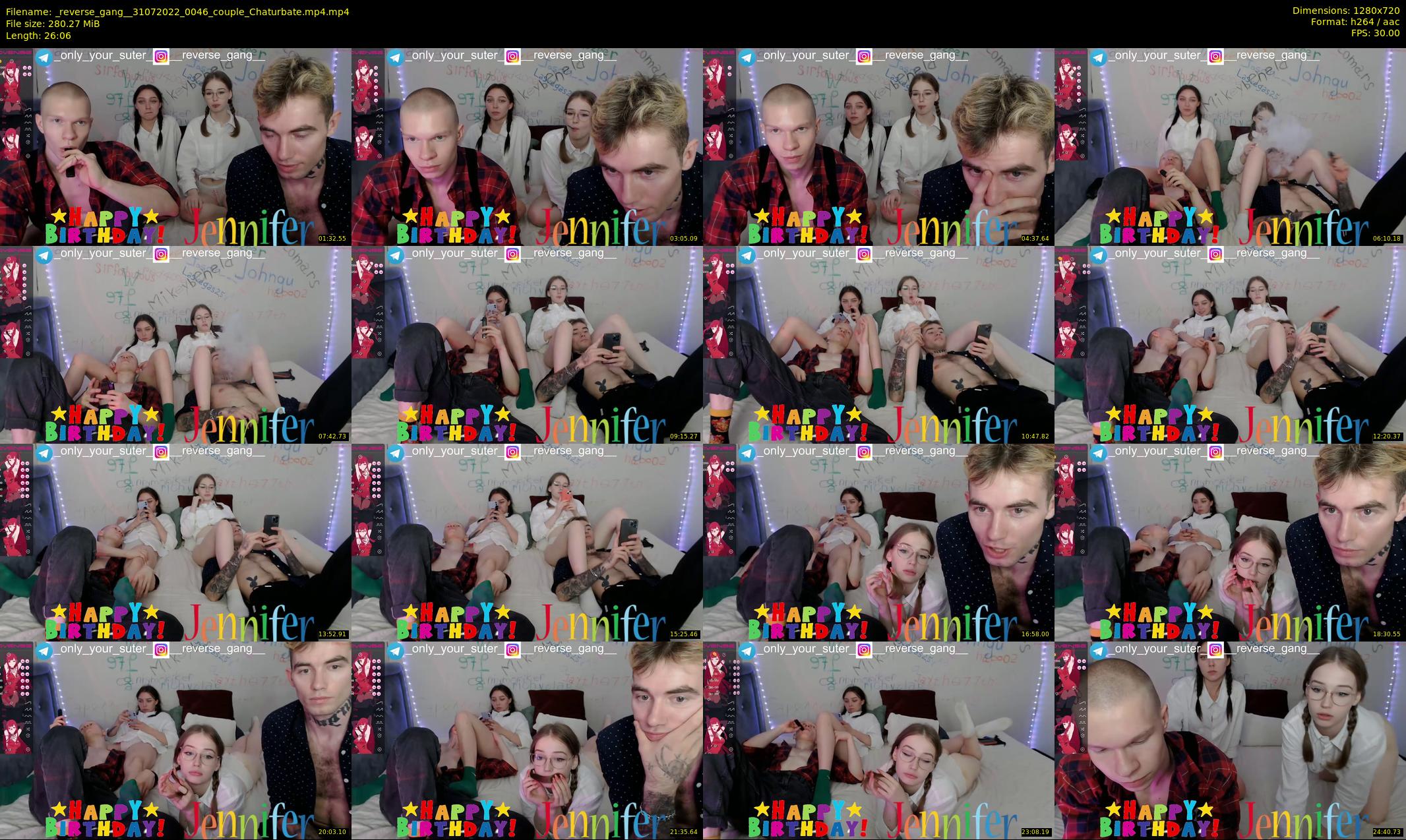_reverse_gang_ — 27 minute Chaturbate couple cam show recording, 720p, Jul 31, 2022